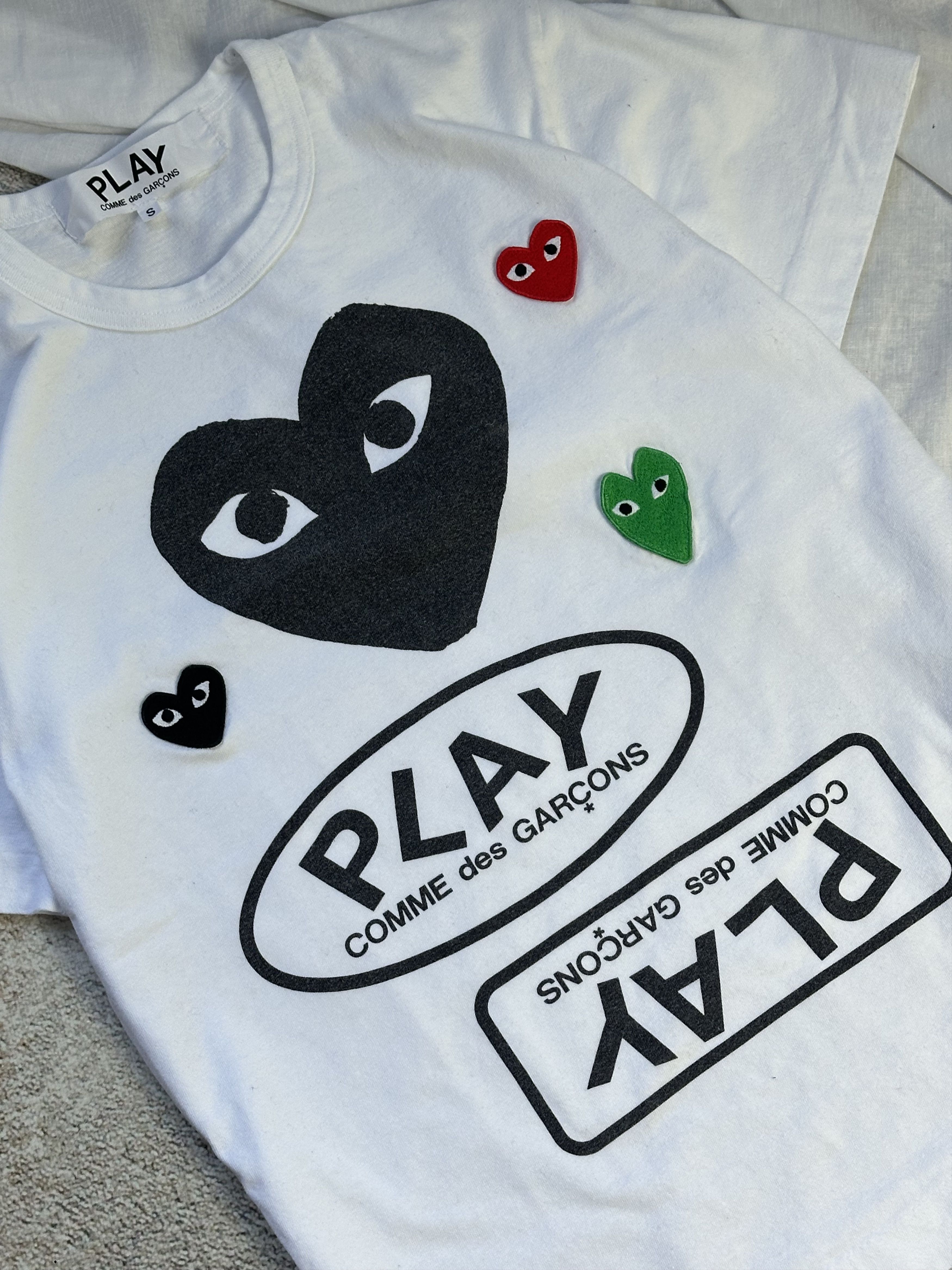 Comme des Garcons × Japanese Brand × Vintage Comme Des Garcons tshirt multi logo Size S / US 4 / IT 40 - 4 Thumbnail