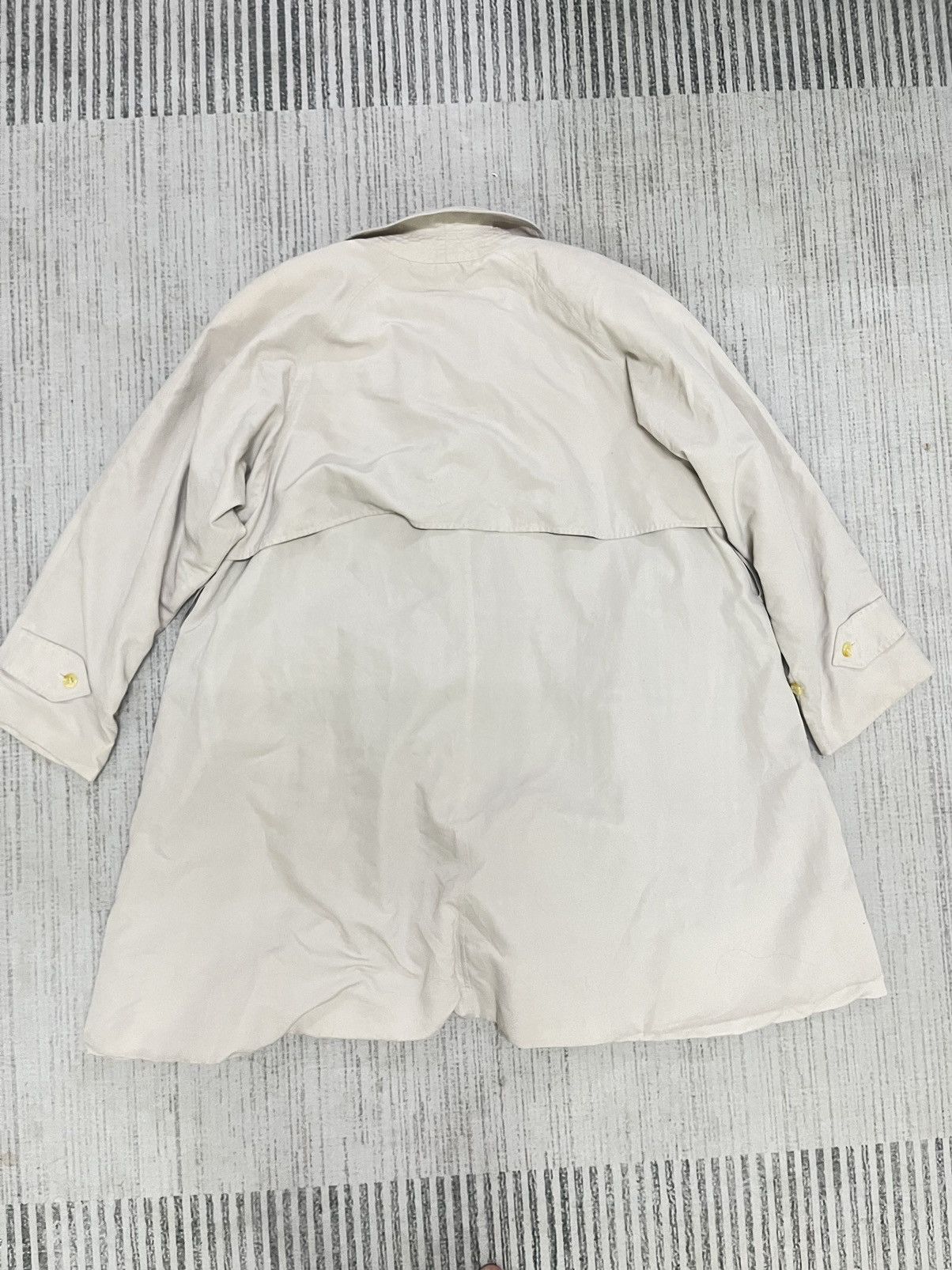 Burberry Intage 80s burberry nova check trench coat Size US XL / EU 56 / 4 - 4 Thumbnail