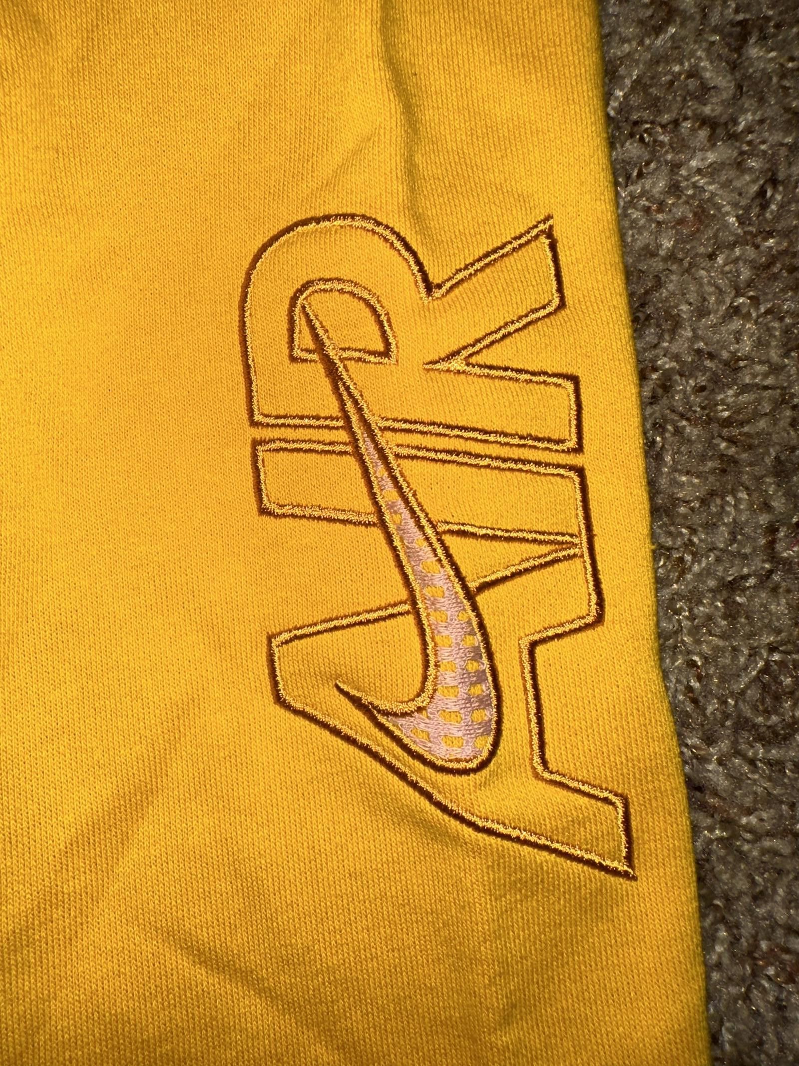 Nike Air Big Kids (Girl’s) French Terry Full-Zip Yellow Hoodie Sample