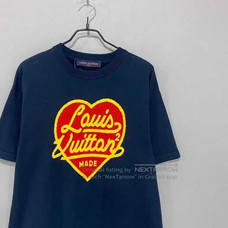 Louis Vuitton Louis Vuitton Nigo co-branded love logo knitted short slee Size US M / EU 48-50 / 2 - 2 Thumbnail