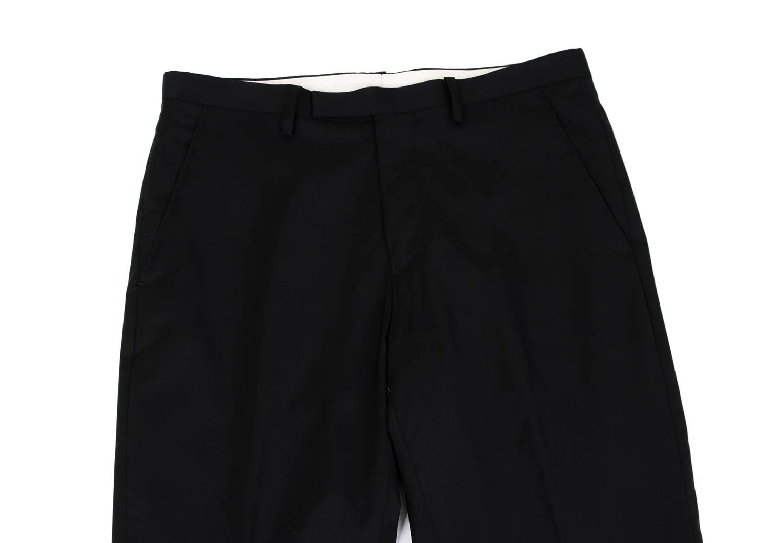 Jean Paul Gaultier Wool Blend Tapered Pants in Black, Size 48 Size US 32 / EU 48 - 2 Thumbnail