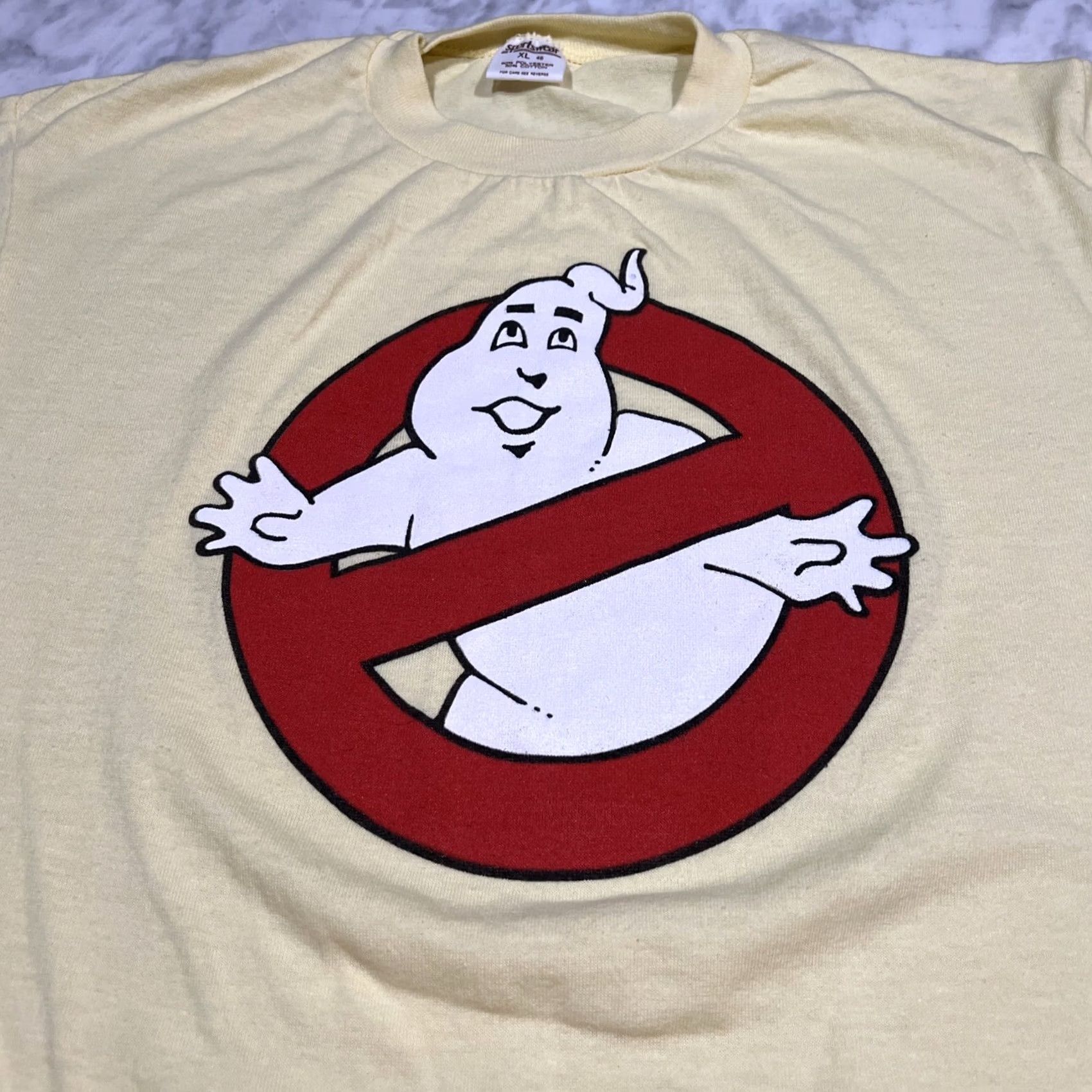 Vintage VINTAGE Sportswear Ghost Busters Shirt XL Yellow Single Stitch Graphic Thin Men Size US XL / EU 56 / 4 - 2 Thumbnail