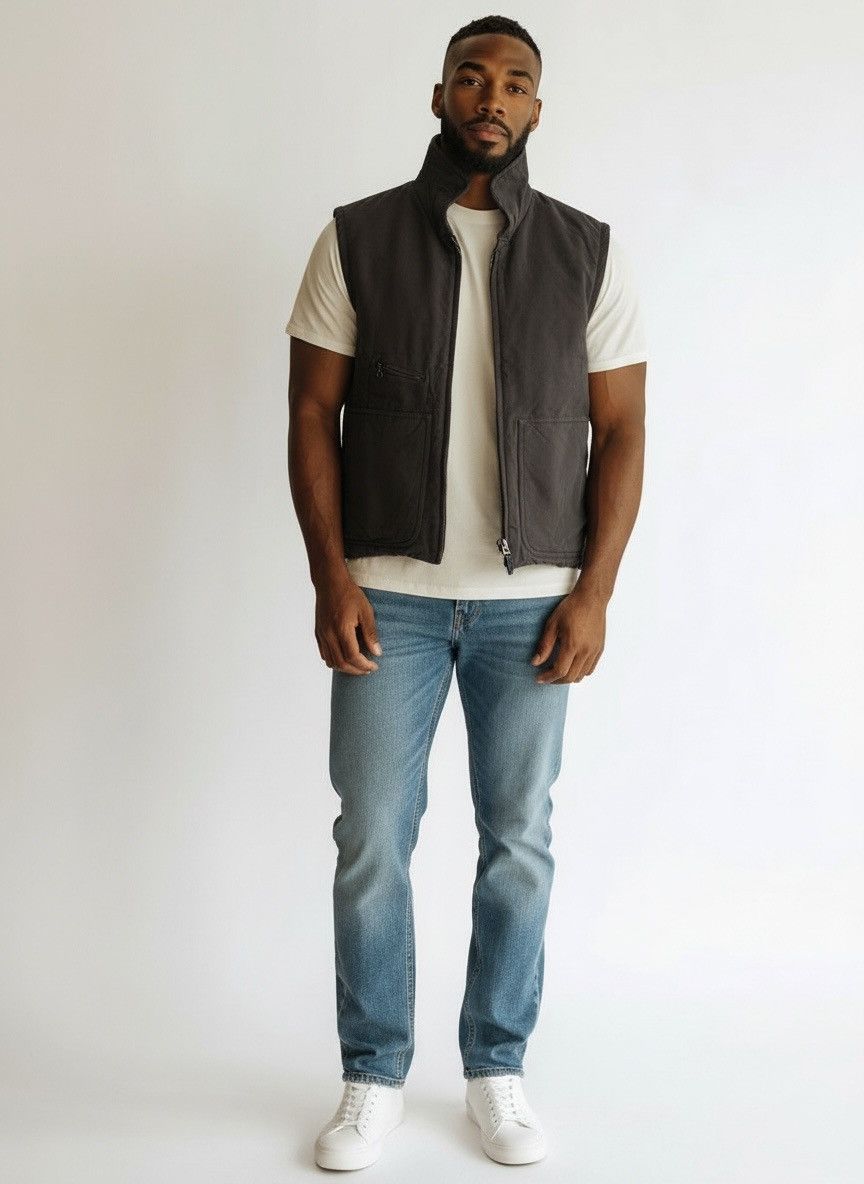 45rpm 🔥VINTAGE 45RPM & JOUBU DE NAGAMOCHI RAW PADDED WESTERN VEST Size US M / EU 48-50 / 2 - 2 Thumbnail