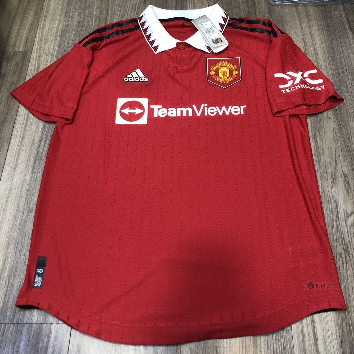 Adidas Manchester United 22/23 player issue shirt #7 Ronaldo Size US L / EU 52-54 / 3 - 1 Thumbnail