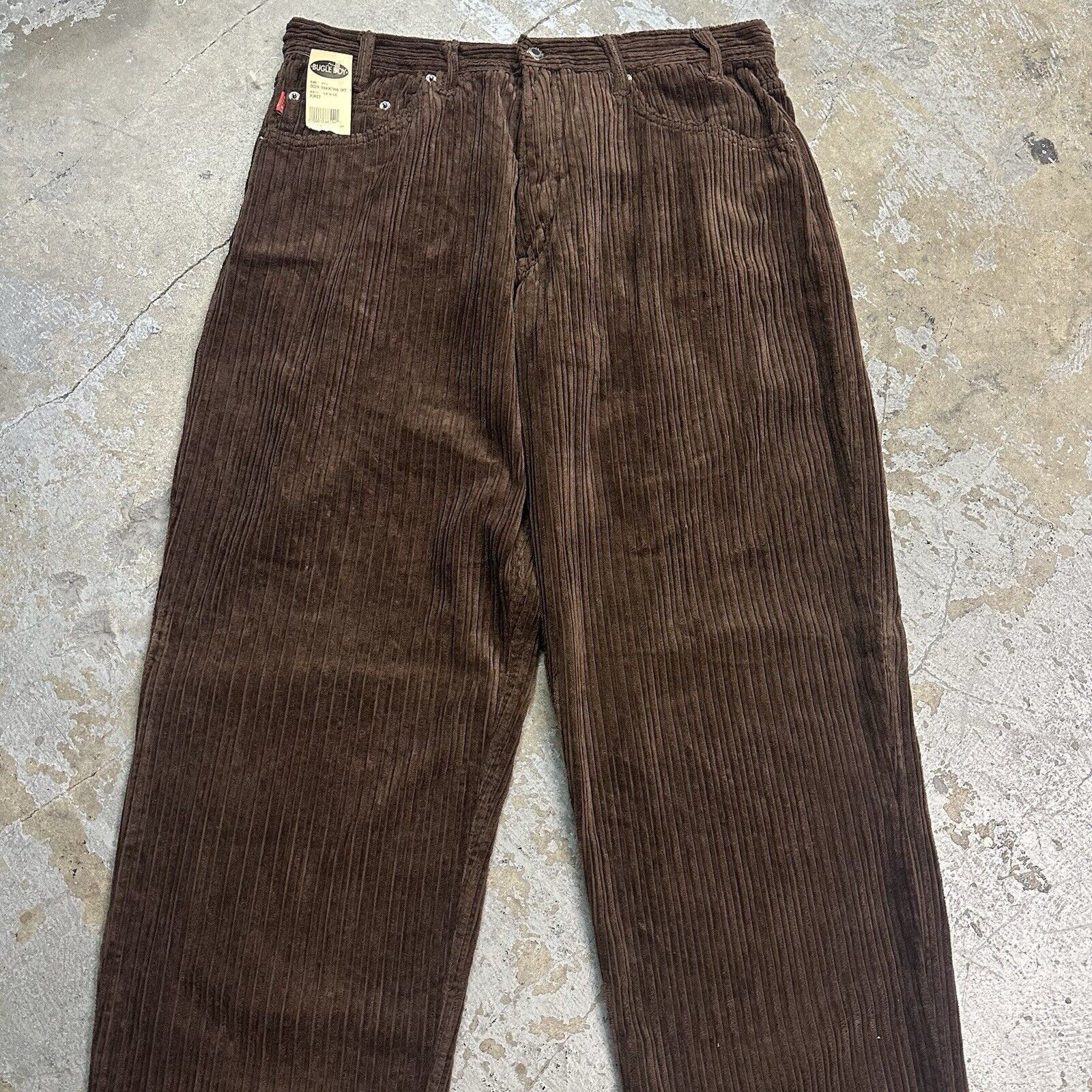 Anchor Blue × Bugle Boy × JNCO NWT Vintage Bugle Boy Brown Loose Baggy Corduroy Pants 36x32 Size US 36 / EU 52 - 2 Thumbnail