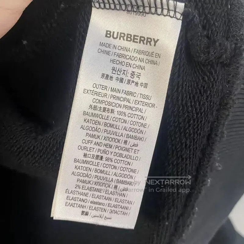 Burberry Burberry Black Cotton Men's Hoodie. Size US S / EU 44-46 / 1 - 4 Thumbnail