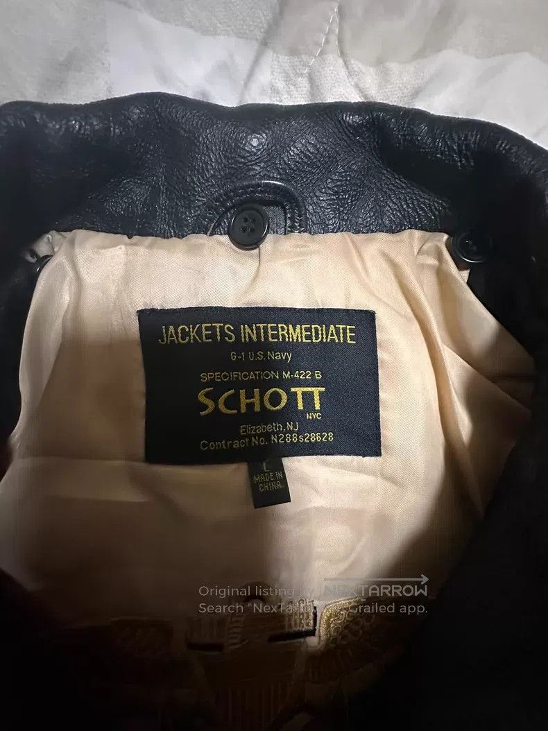Schott Schott G1 vintage distressed flight jacket Size US L / EU 52-54 / 3 - 2 Thumbnail