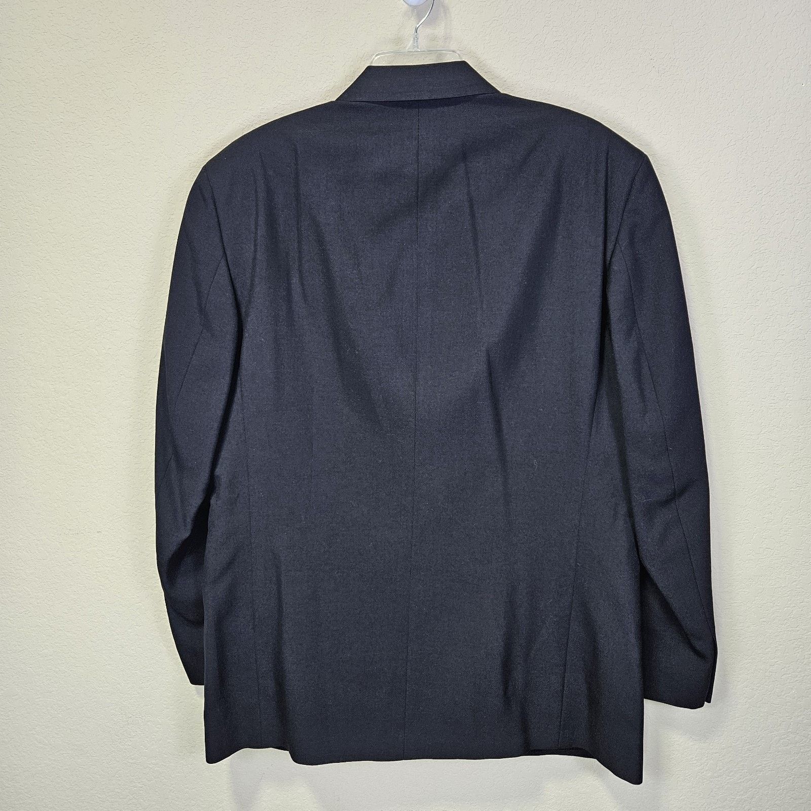 Halston Halston Tuxedo Jacket Wedding Peak Lapel Double Breasted Size 40R - 2 Thumbnail