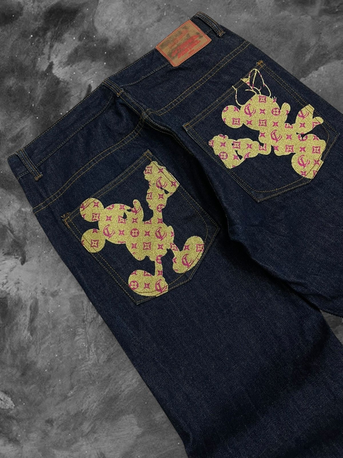 Japanese Brand Vintage Y2K Designer Japan LateComer Streetwear Mickey Denim Size US 32 / EU 48 - 6 Thumbnail