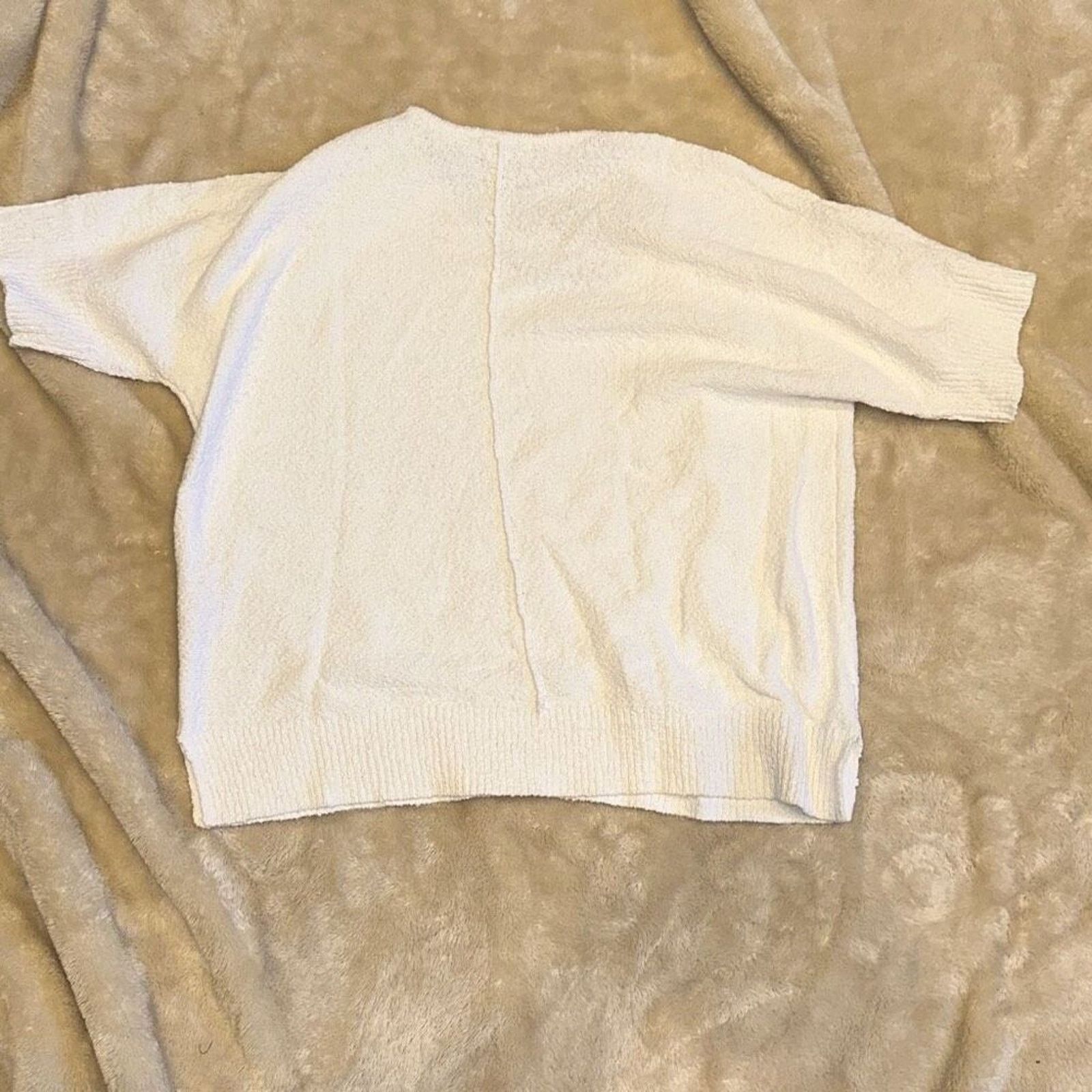 Coldwater Creek Coldwater Creek Cream Short Sleeve Sweater | Sz PM Size M / US 6-8 / IT 42-44 - 5 Thumbnail