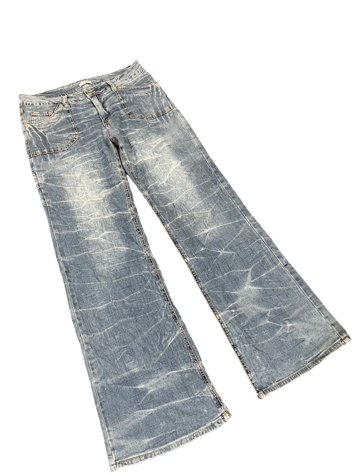 Kapital Vintage Seriously Bell Bottom Cargo Denim Size US 32 / EU 48 - 2 Thumbnail