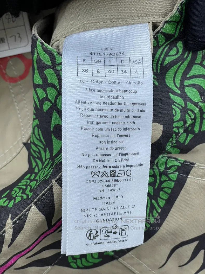 Dior Dior 24 new green dinosaur bib pants Size 24" / US 00 / IT 34 - 6 Thumbnail
