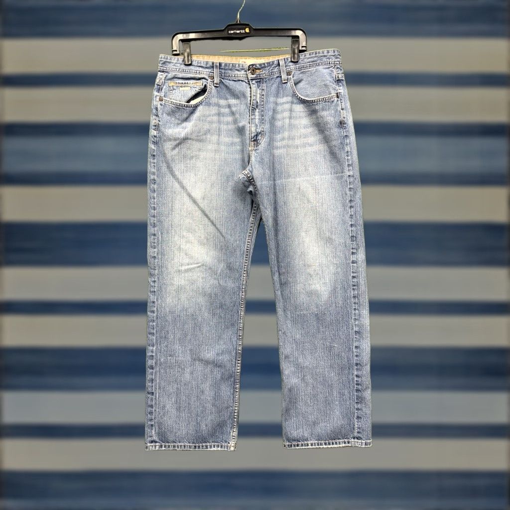 Vintage Buckle Jeans Mens 38 Bootcut Light Wash Denim Casual Workwear 5-Pocket Regular Fit Buckle BKE 67 Cowboy Denim Jeans Mens 38 Blue Children: Mens Size US 38 / EU 54 - 1 Thumbnail