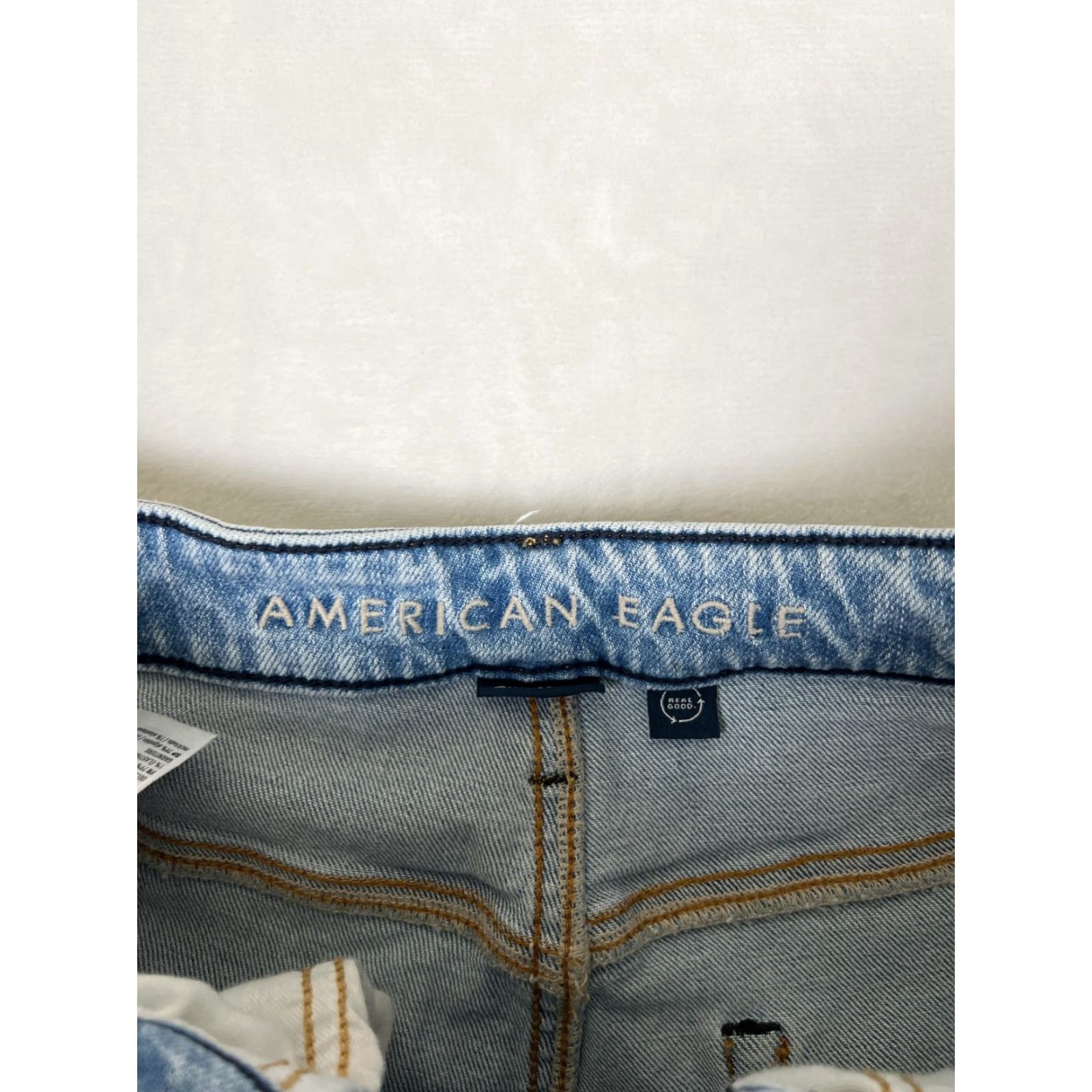 American Eagle Outfitters American Eagle Jeans Mens 28x30 Blue Skinny Light Wash Real Good Stretch Denim Size US 28 / EU 44 - 5 Thumbnail