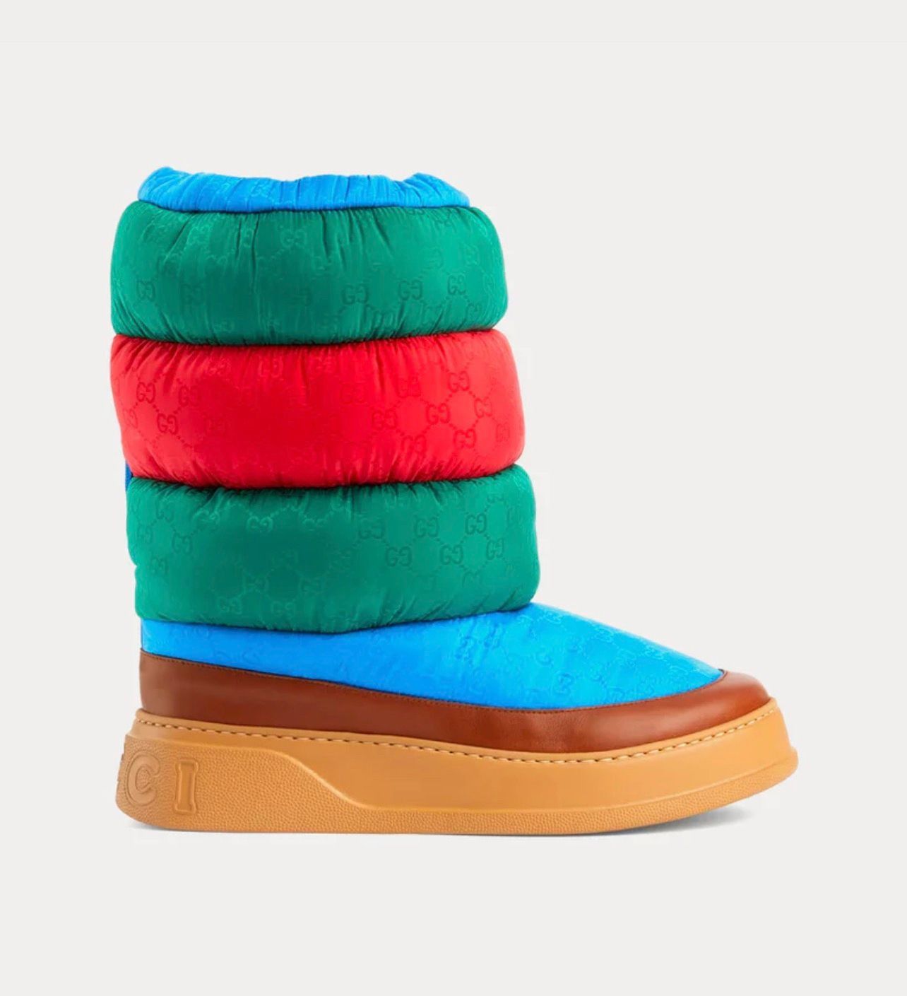image of Gucci Gg Nylon Padded Boots Multicolor, Men's (Size 13)