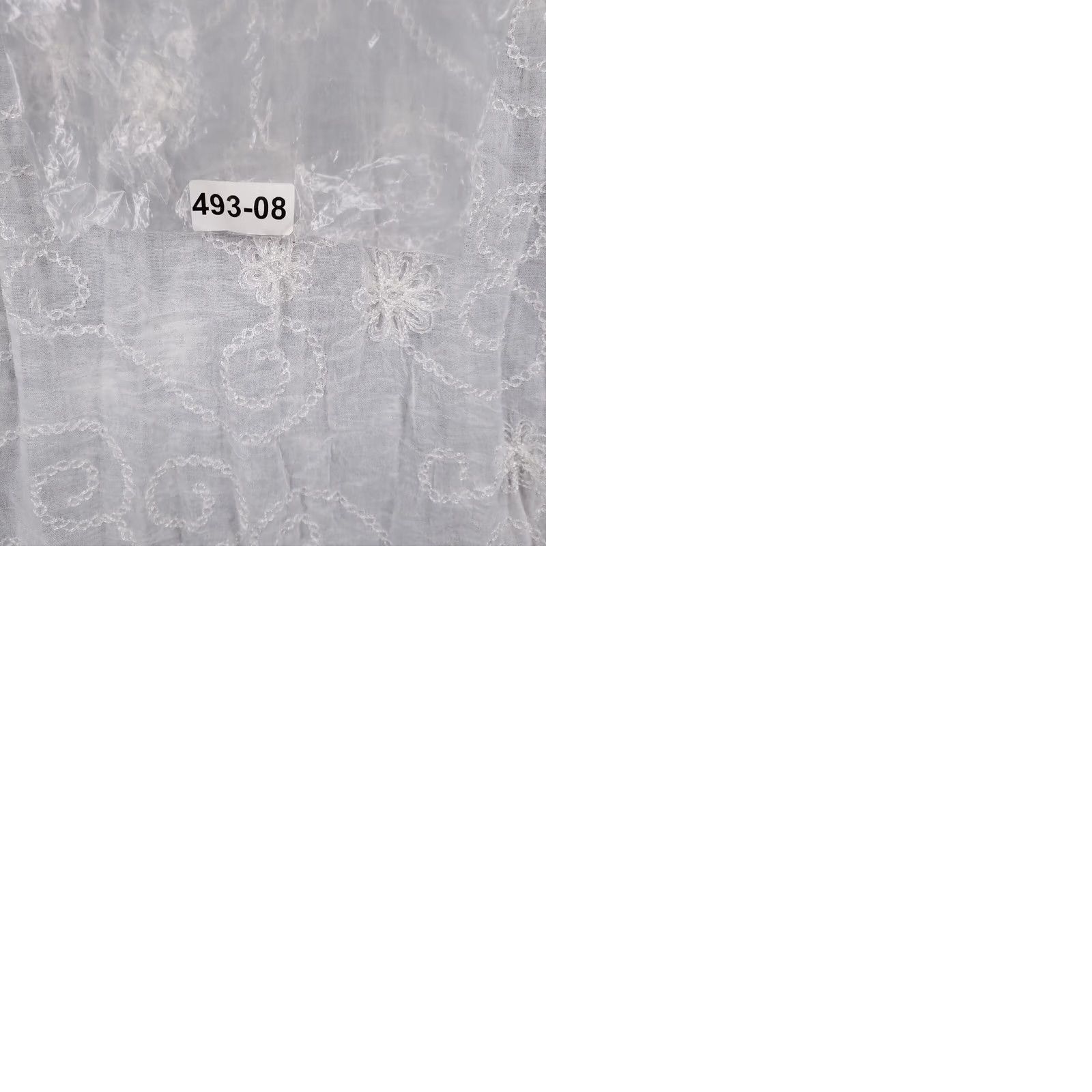 Vintage New York & Company Scarf Women OS White Embroidered Floral Rectangular Wrap 24x68 CSS Size ONE SIZE - 9 Thumbnail