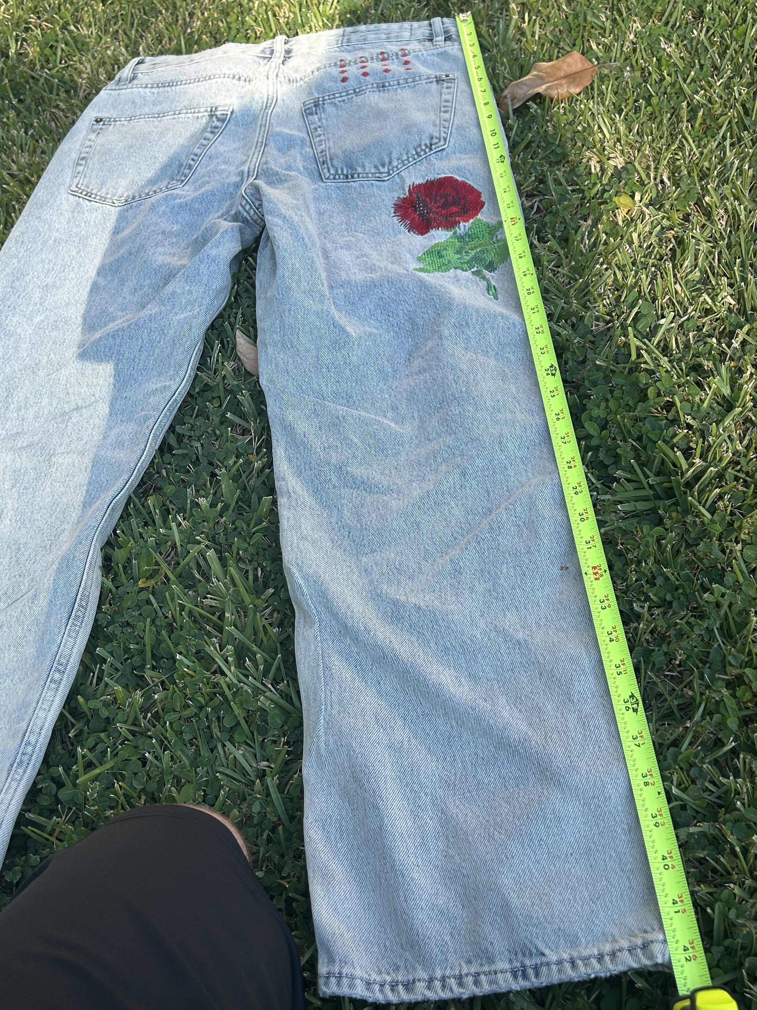 Ksubi Ksubi embroidered denim (with free bag) Size US 32 / EU 48 - 3 Thumbnail