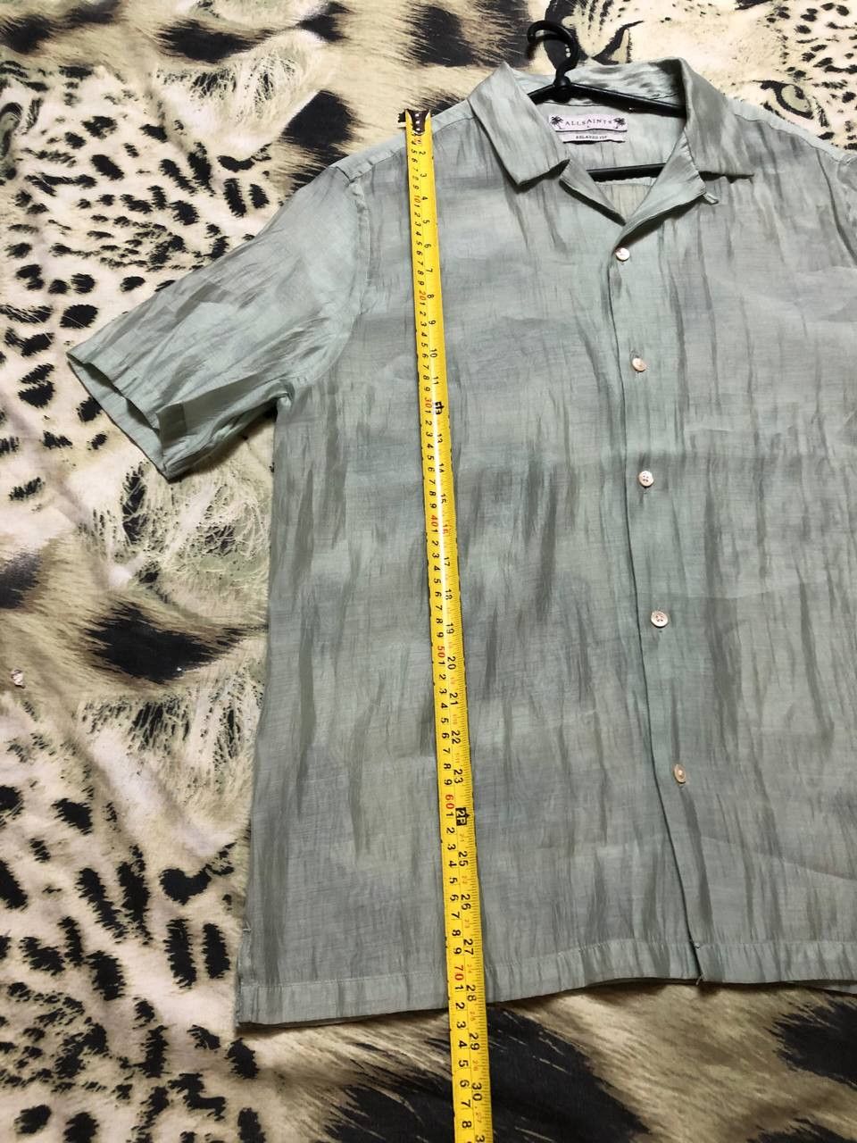 Allsaints Vintage Y2K Hawaiian shirt with short sleeves streetwear Size US L / EU 52-54 / 3 - 5 Thumbnail