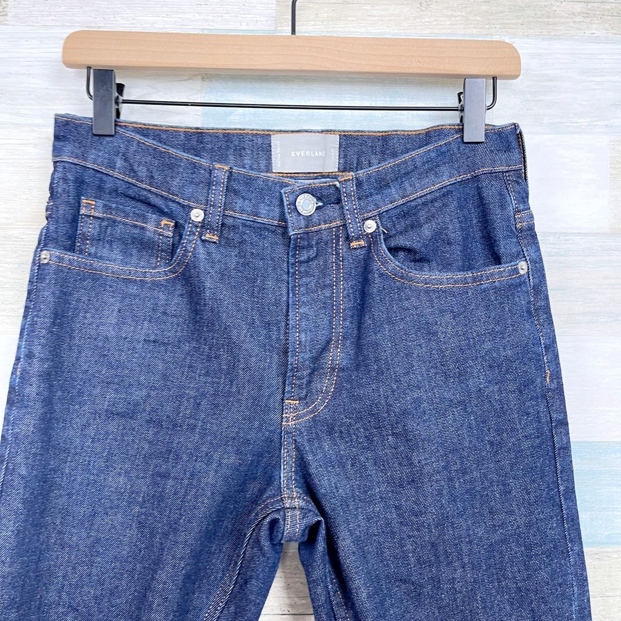 Everlane Everlane Slim Straight Leg Stretch Jeans Dark Mens 29x30 Size US 29 - 2 Thumbnail