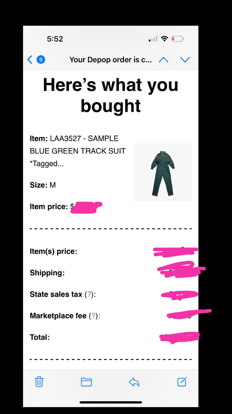 Kanye West × Yeezy Sample Unreleased Yeezy Season 5 Blue/Green Jumpsuit Size 30" / US 8 / IT 44 - 17 Thumbnail