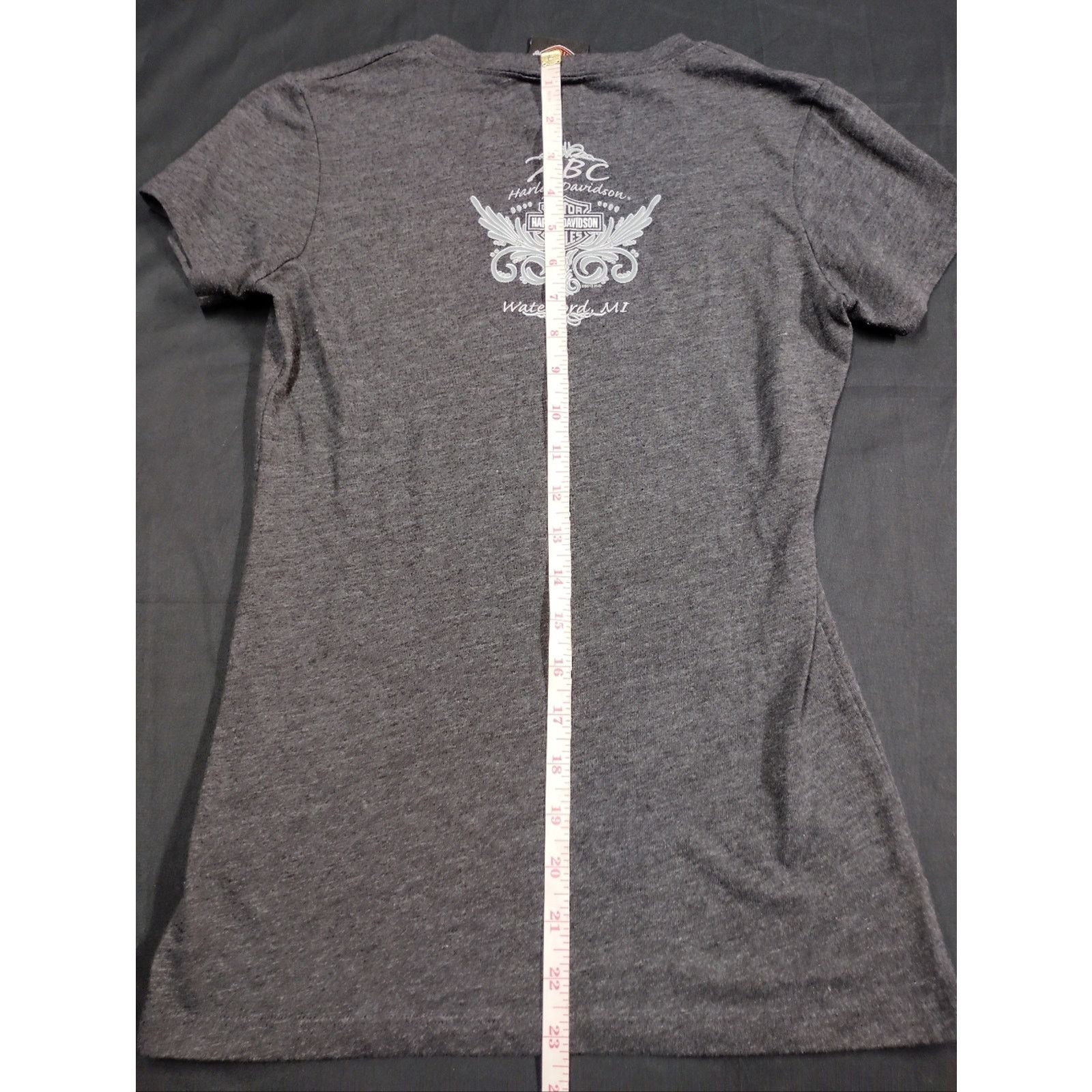 Harley Davidson Harley-Davidson Gray Tee with Subtle Orange Logo Size S / US 4 / IT 40 - 5 Thumbnail