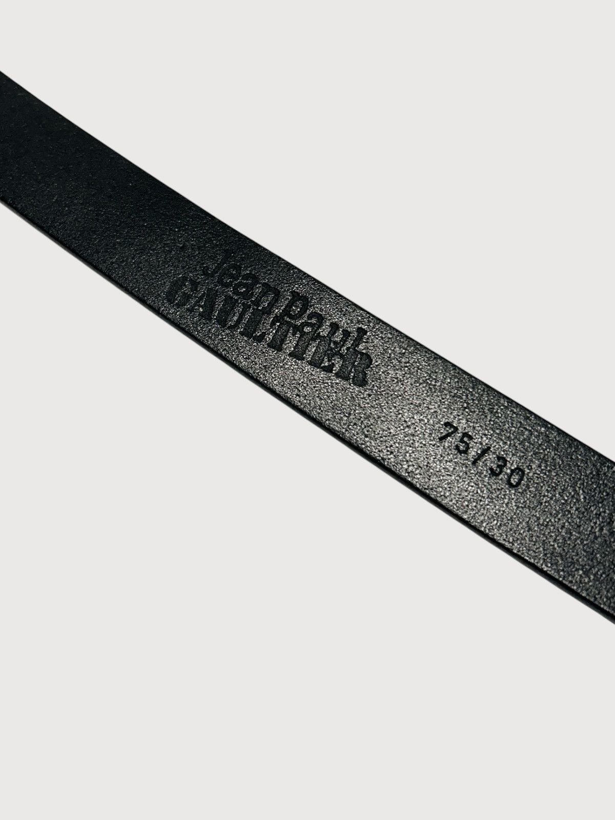 Jean Paul Gaultier "Orbit-Cage" Logo Leather Belt Size ONE SIZE - 3 Thumbnail