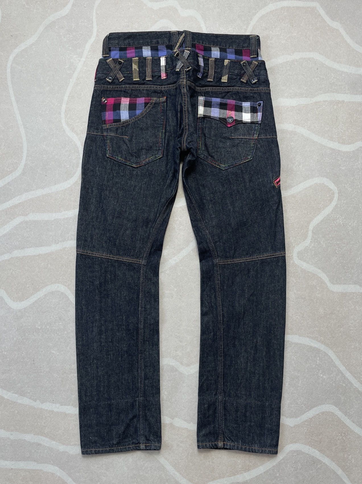 Japanese Brand DOMINATE DOUBLE WAIST JEANS Size US 31 - 2 Thumbnail