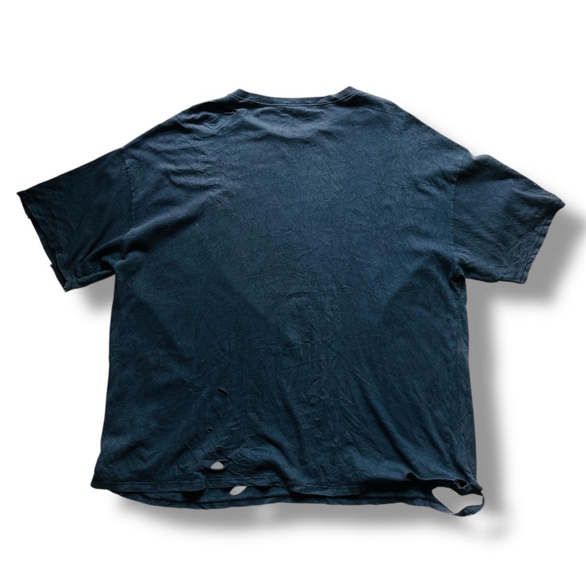 Designer × Zara Distressed Zara LA NY Baggy Ripped TShirt Made In Portugal Size US XL / EU 56 / 4 - 2 Thumbnail