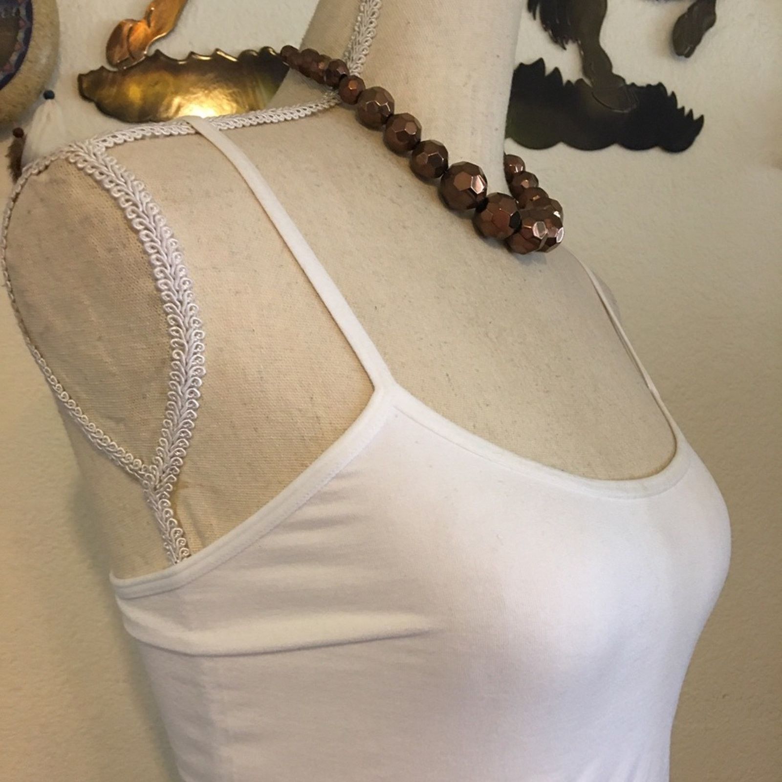 Jewelry Faceted graduated copper glass bead necklace Size ONE SIZE - 2 Thumbnail