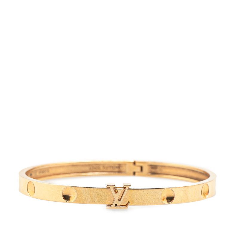 Louis Vuitton Louis Vuitton Empreinte LV Au750 Bracelet Size 16 Metal Bangle Q95635