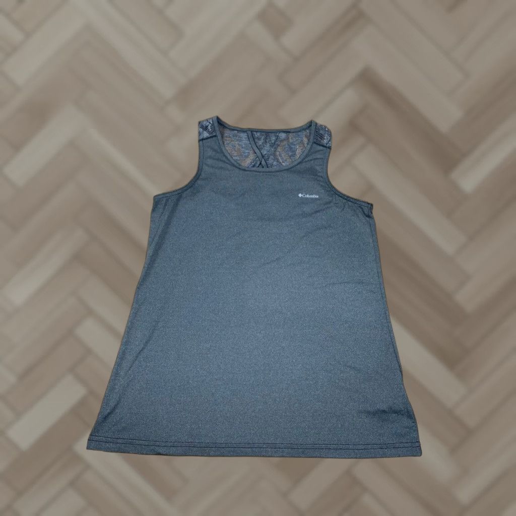 Vintage Columbia Racerback Top Gray M Activewear Outdoor Womens #4733 Size M / US 6-8 / IT 42-44 - 1 Thumbnail