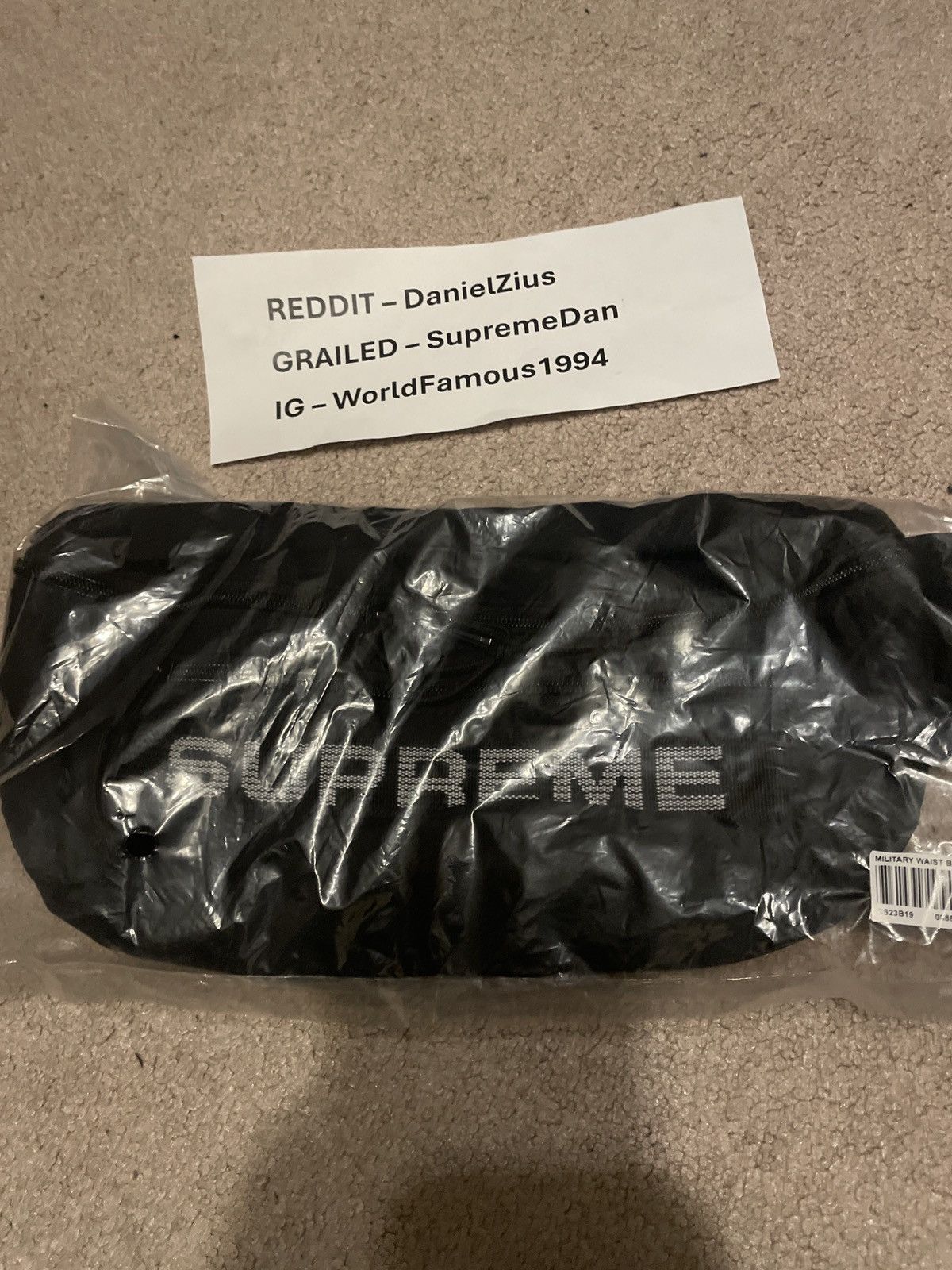 Supreme Supreme Field Waist Bag 'Black' Size ONE SIZE - 3 Thumbnail