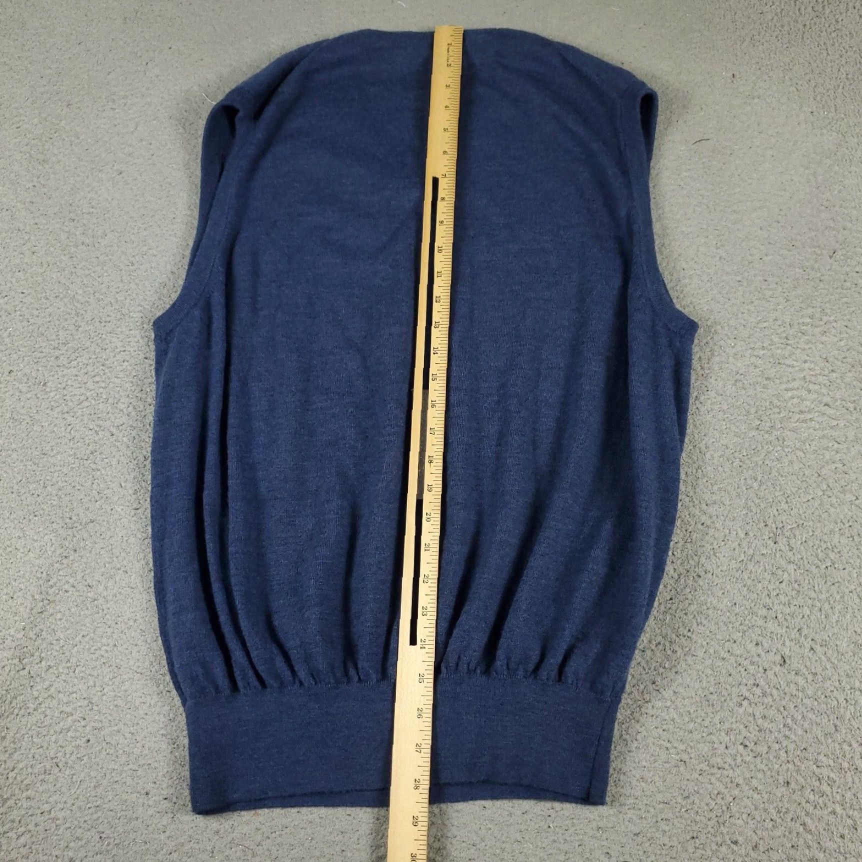 Peter Millar Peter Millar Mens Extra Large XL Blue Wool Golf V Neck Pullover Sweater Size US XL / EU 56 / 4 - 3 Thumbnail