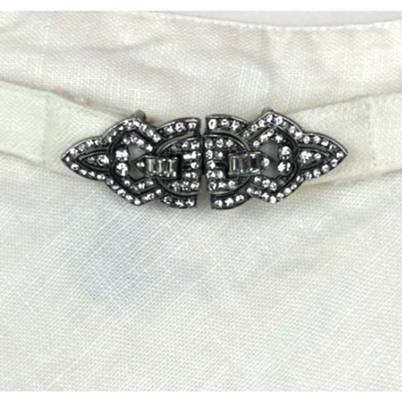 Ralph Lauren Ralph Lauren Skirt Women 6 Belted Linen Midi White A-Line Lined Belted Vintage No Size 28" / US 6 / IT 42 - 3 Thumbnail