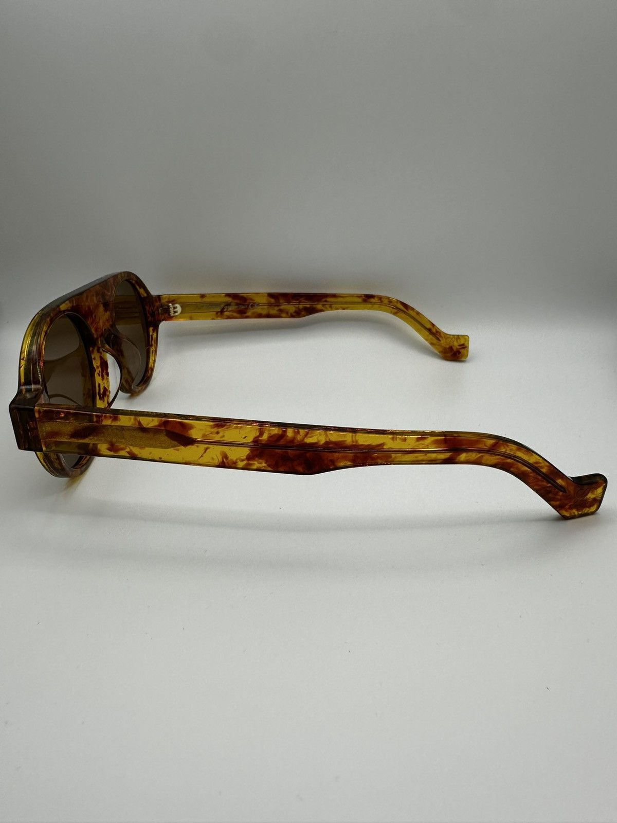 Loewe Loewe Amber Wood Grain Sunglasses Size ONE SIZE - 4 Thumbnail