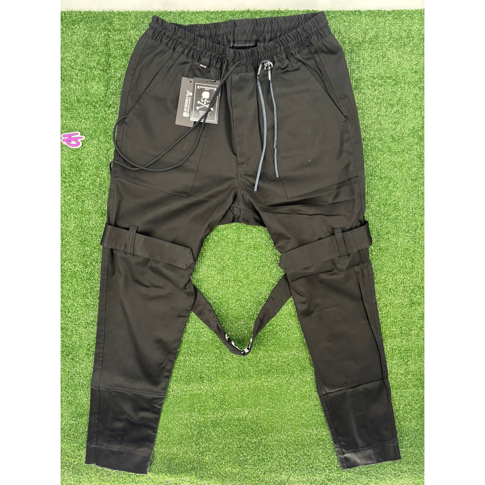 Mastermind Japan Mastermind World Masterseed Black Bondage Pants Size Medium Size US 33 - 2 Thumbnail