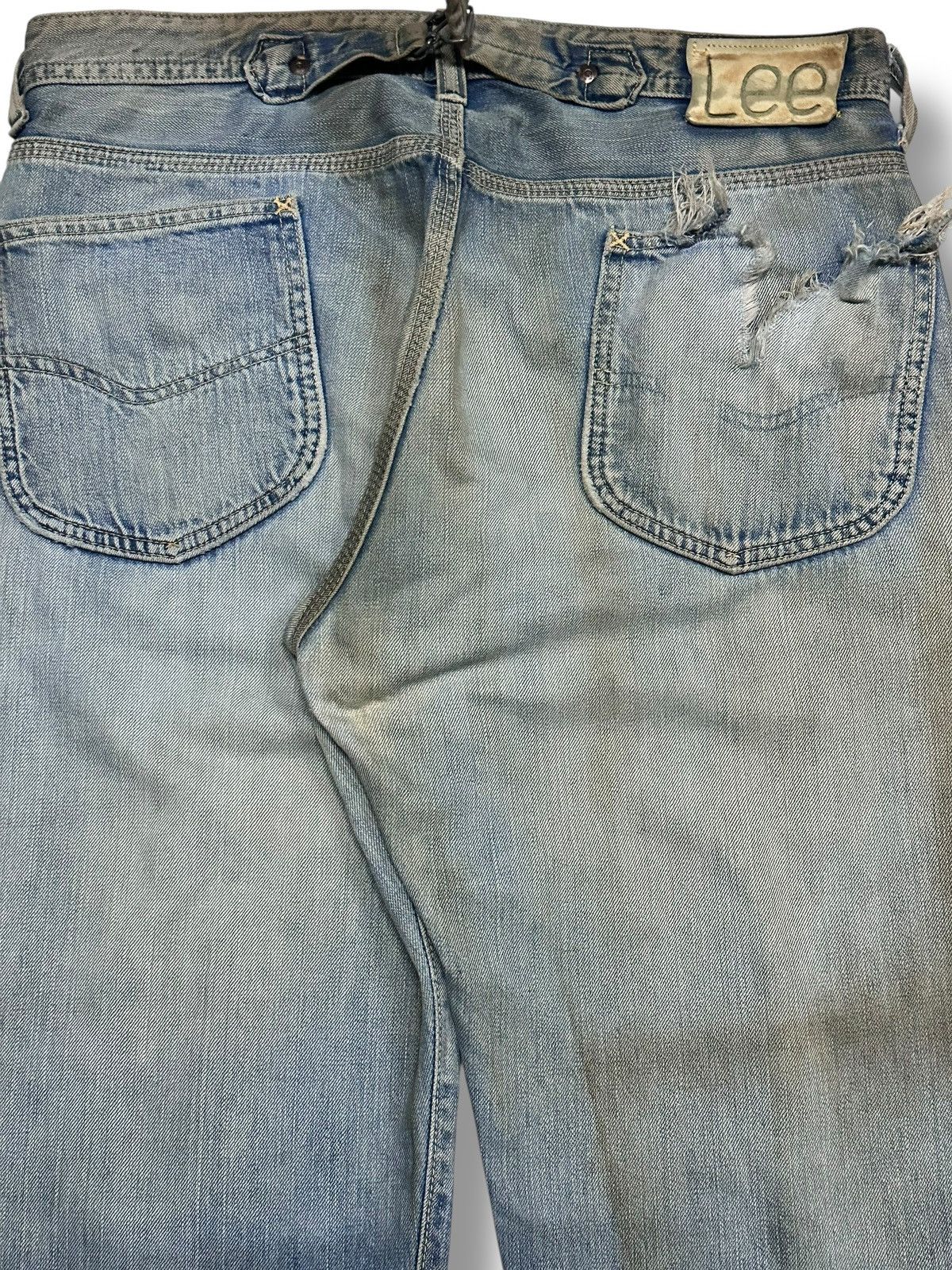 Lee Lee Vintage Distressed Jeans With Baggy Loose Style Mudwash Size US 33 - 6 Thumbnail
