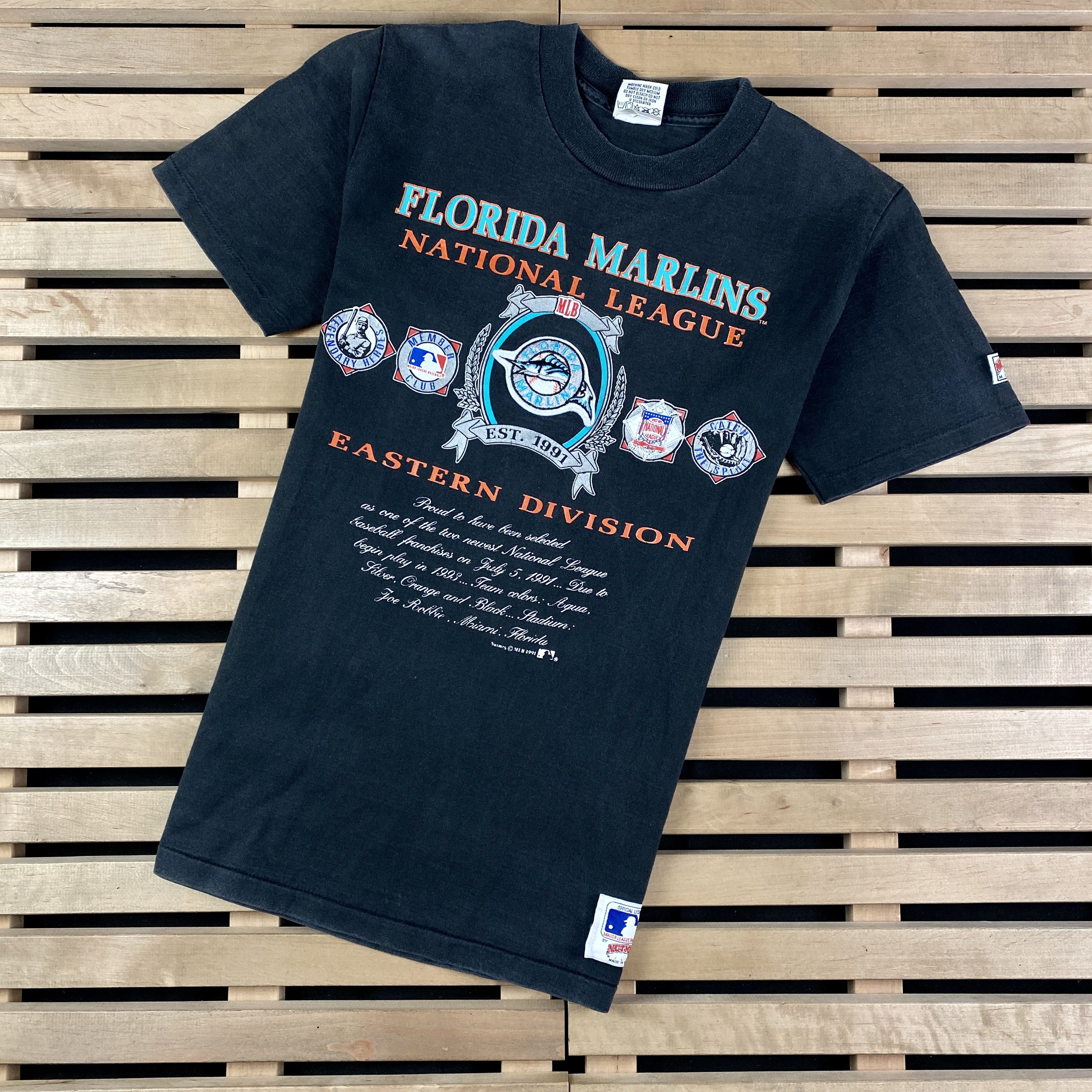 MLB × Nutmeg × Vintage Mens T-Shirt MLB Florida Marlins Vintage 1991 Nutmeg Size L Size US L / EU 52-54 / 3 - 1 Thumbnail