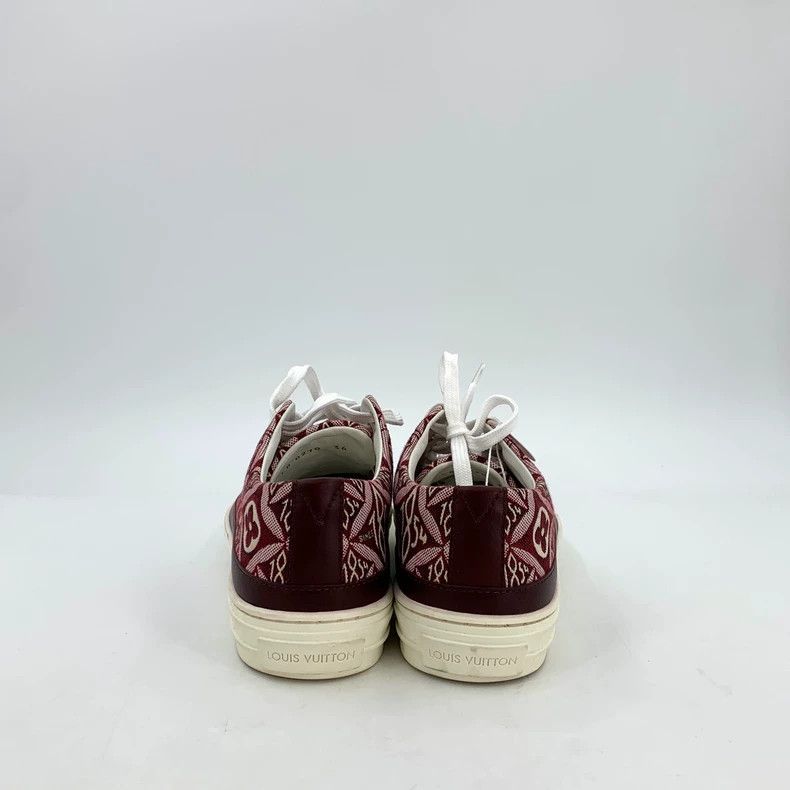 Louis Vuitton Louis Vuitton Dark red logo presbyopic print lace-up casua Size US 5.5 / IT 35.5 - 4 Thumbnail