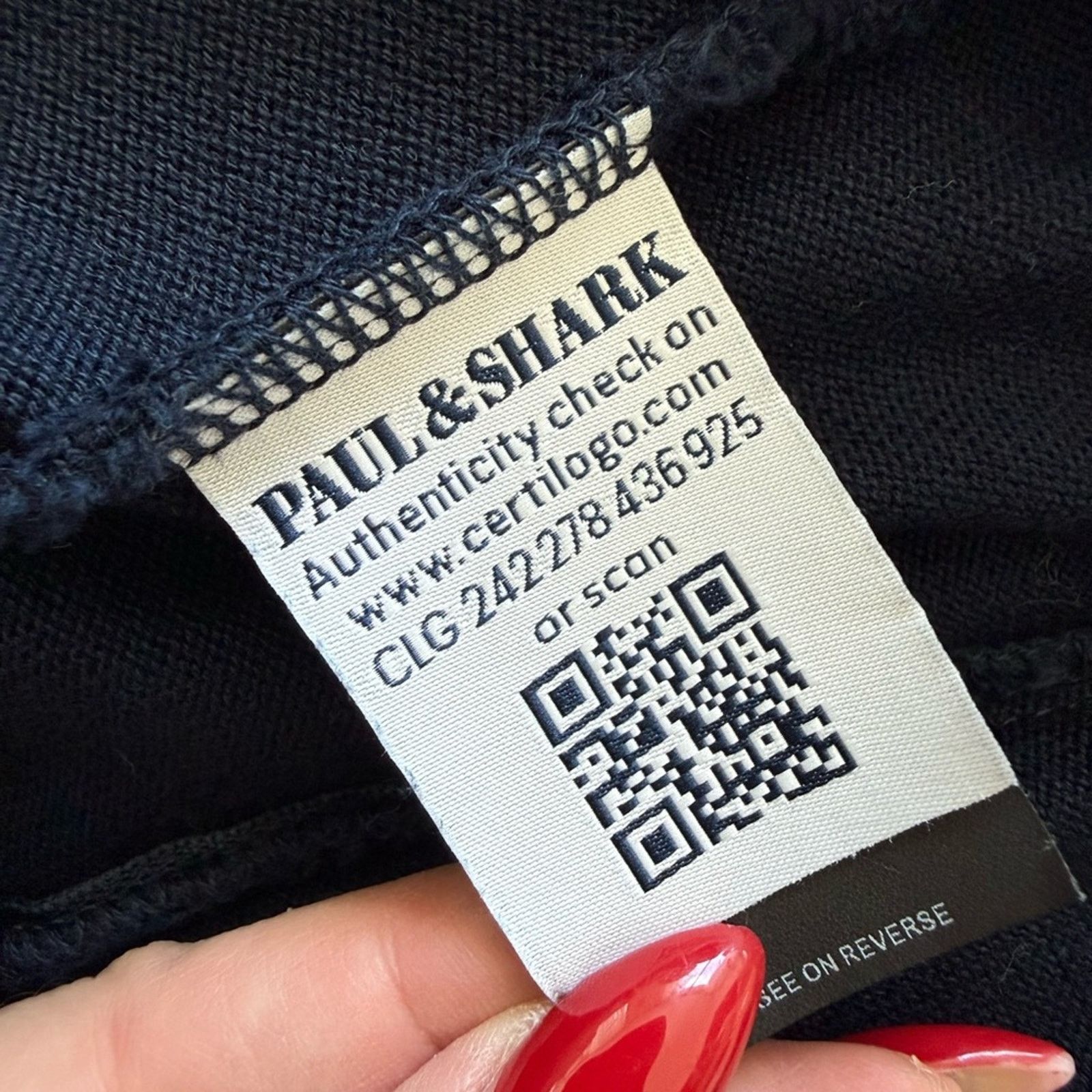 Paul & Shark Paul & Shark men cotton zipper cardigan size XL Size US XL / EU 56 / 4 - 9 Thumbnail