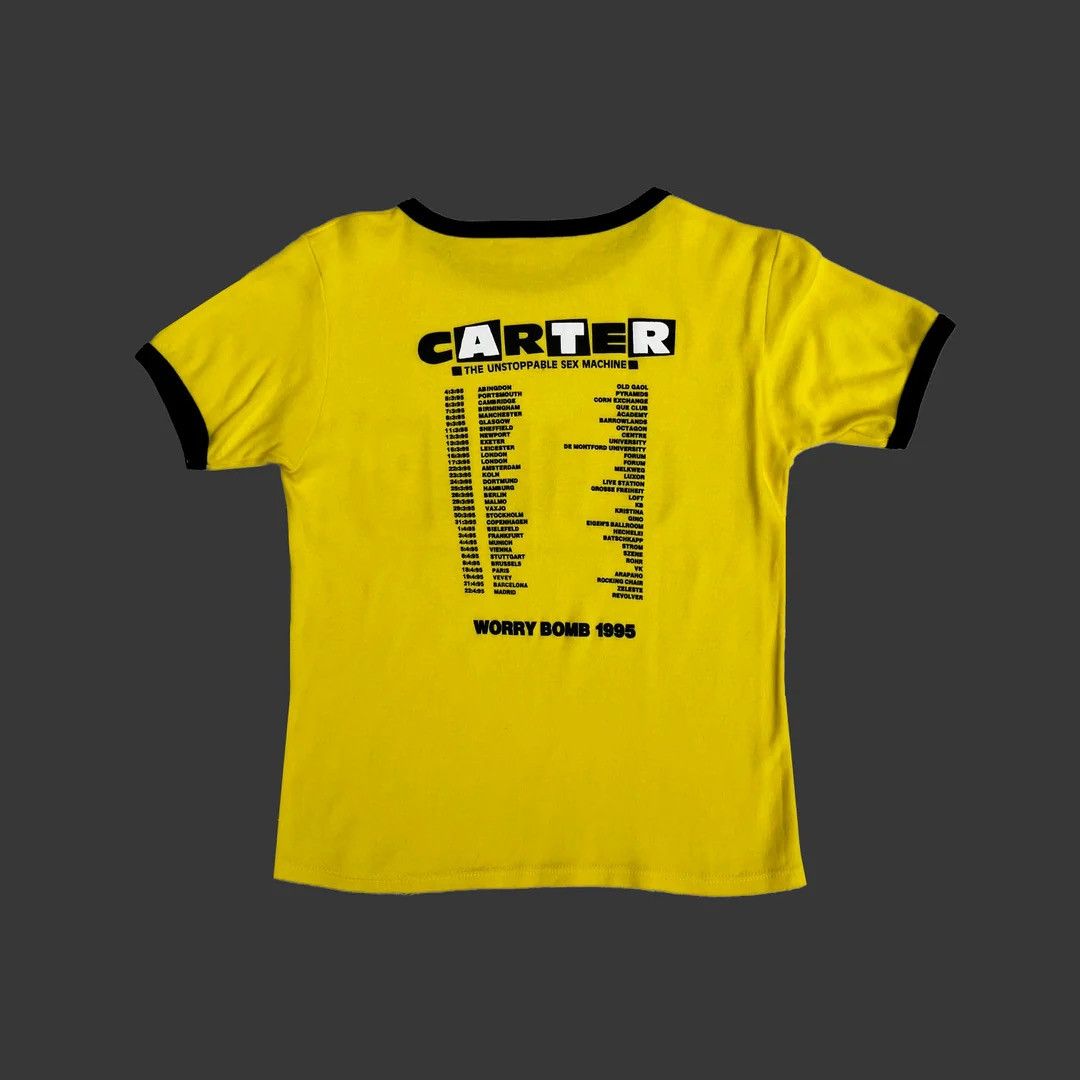Band Tees × Vintage Carter USM 1995 90s Vintage Worry Bomb Concert Top T-Shirt Size M / US 6-8 / IT 42-44 - 2 Thumbnail
