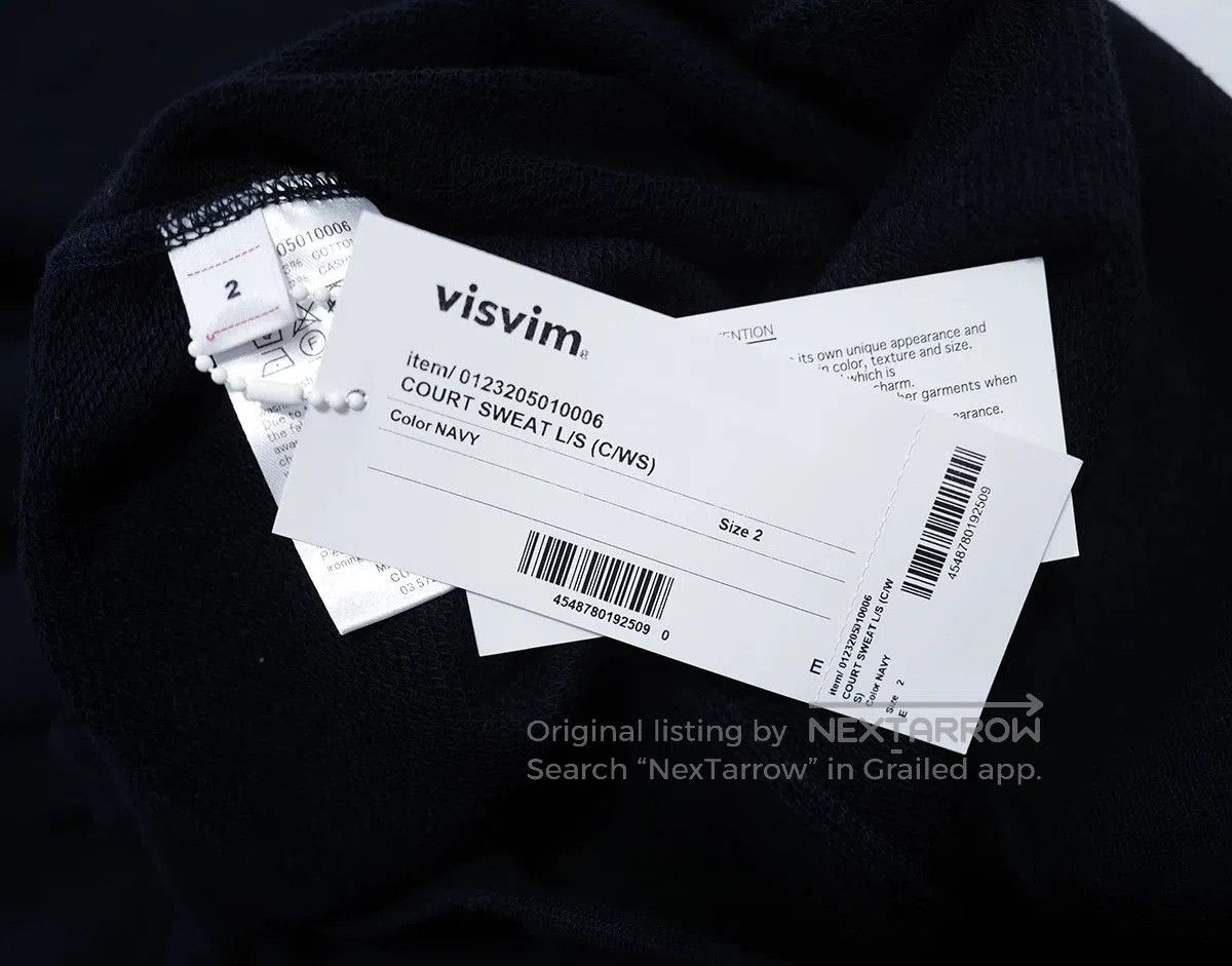 Visvim visvim court sweat navy cashmere blend sweatshirt. Size US S / EU 44-46 / 1 - 6 Thumbnail