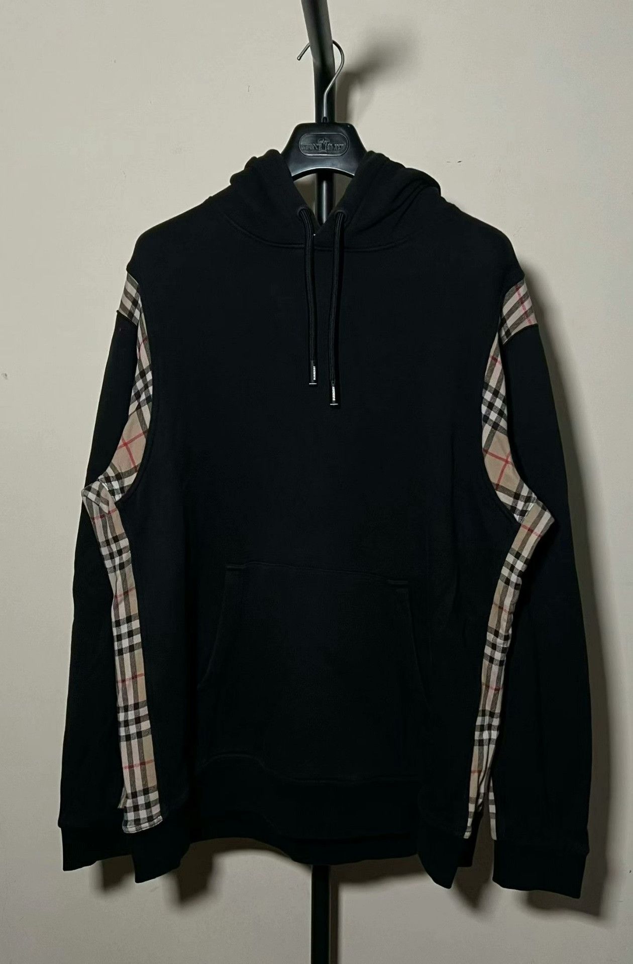 Burberry burberry black vintage checkered hoodie sweatshirt Size US XL / EU 56 / 4 - 1 Thumbnail