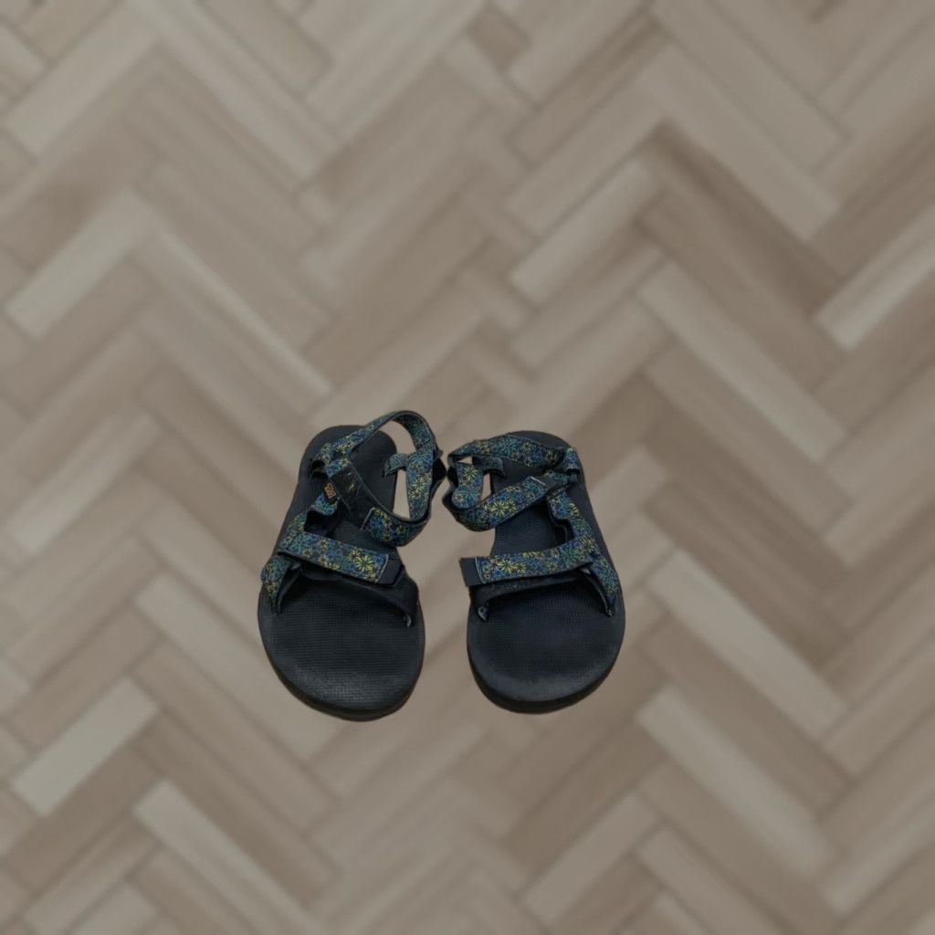 Teva Teva Original Universe Wildflower Sandals Womens US 10 UK 8 EU 41 Japan 27 Black Floral Strappy Sandal Womens 10 Teva Original Universal Size US 8 / IT 38 - 1 Thumbnail