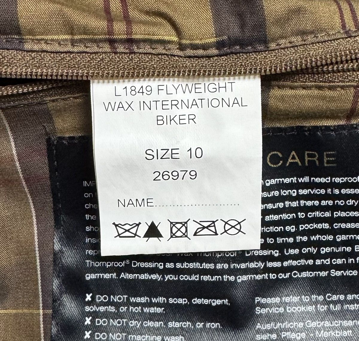 Barbour Barbour International Flyweight Biker Wax Cotton Jacket Size M / US 6-8 / IT 42-44 - 14 Thumbnail