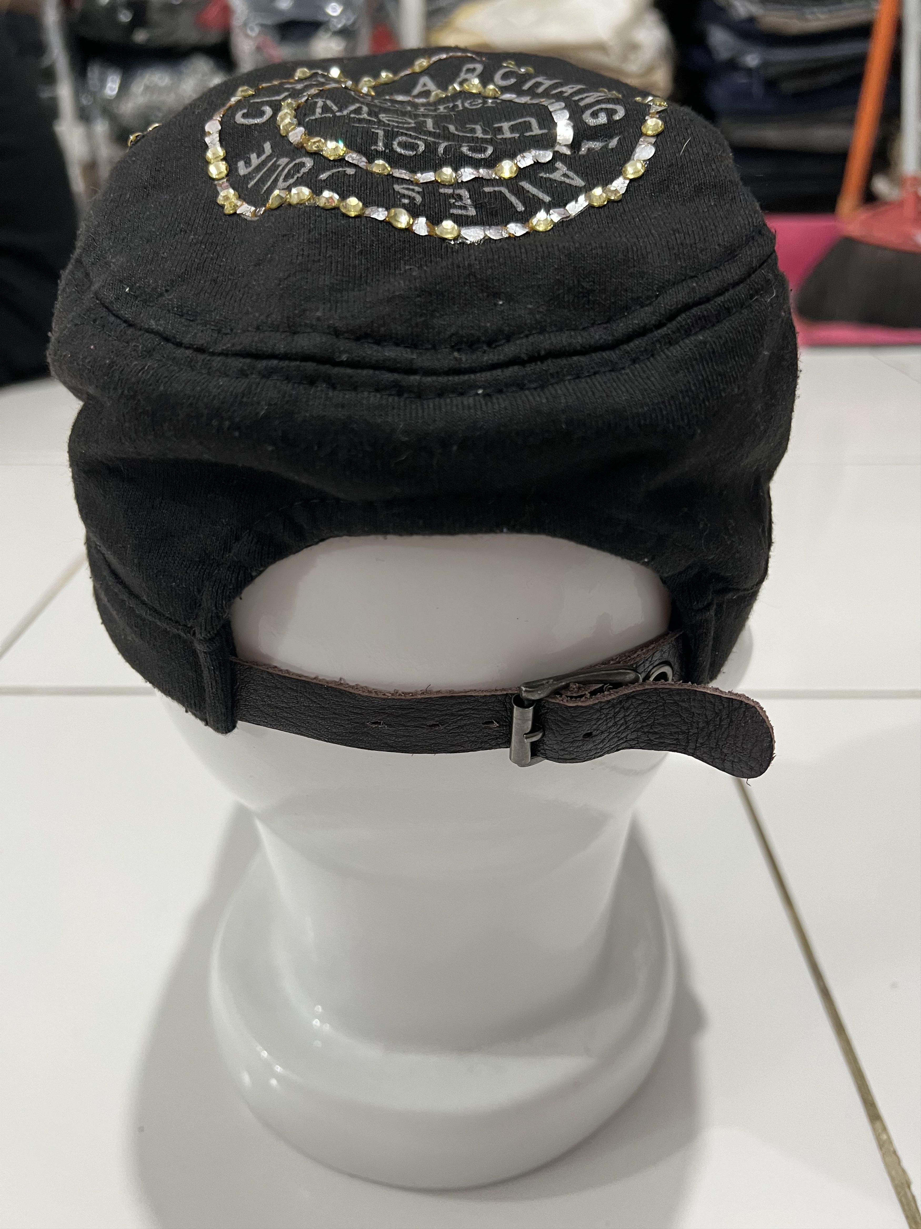 Number (N)ine 2000s Japanese Cadet Cap Hysteric Ifsix Swarovski y2k Lgb Size ONE SIZE - 4 Thumbnail
