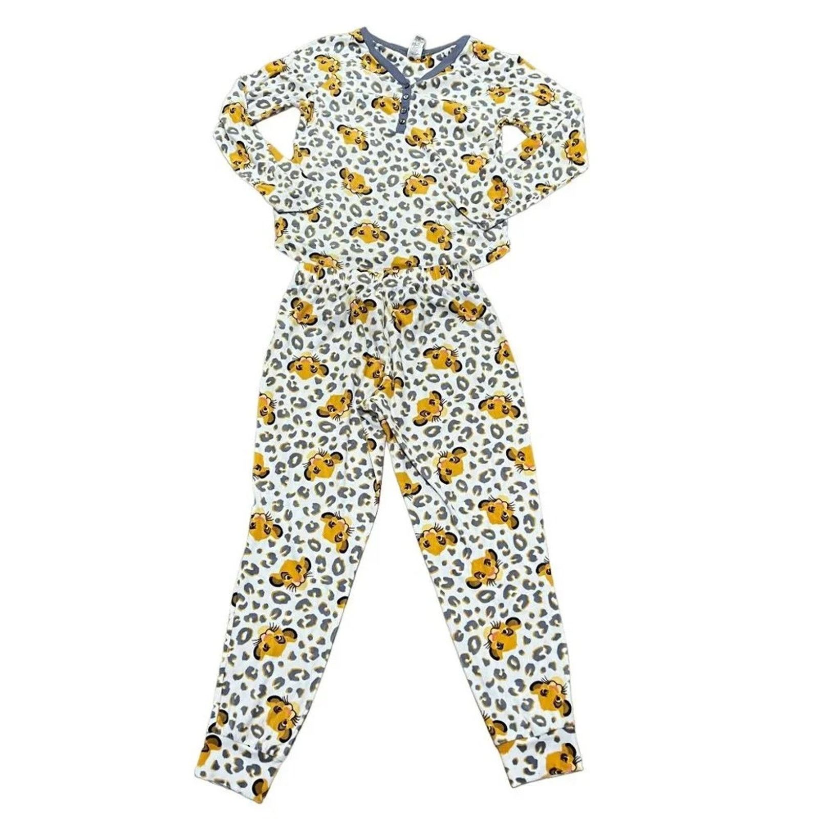 Disney Disney Lion King Simba Leopard Print Soft Fleece Pajama S Size ONE SIZE - 1 Thumbnail