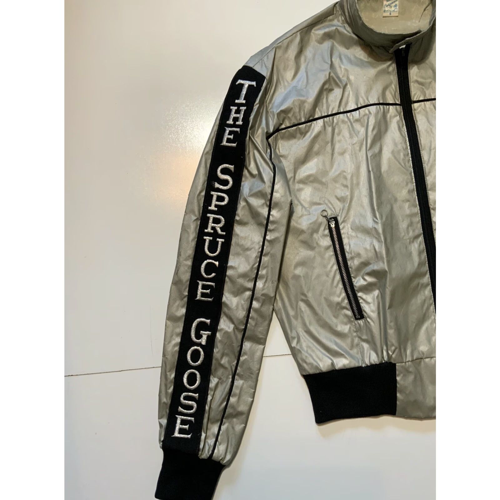 Vintage VINTAGE The Spruce Goose Hughes H-4 Hercules Aviation Aircraft Jacket Sz. S Mens Size US S / EU 44-46 / 1 - 5 Thumbnail