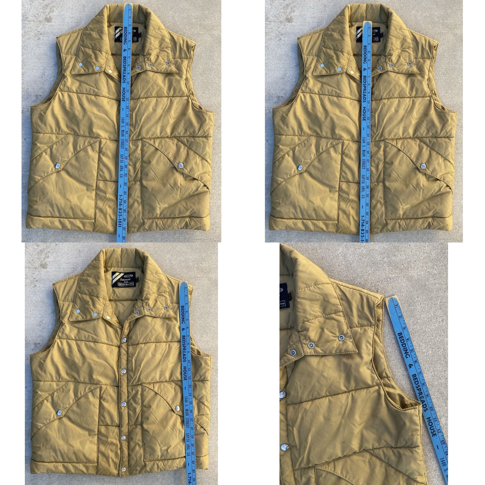 Sears VINTAGE Sears Best Puffer Vest Outdoor Quilted Workwear Beige L Mens 70s Reg Size US L / EU 52-54 / 3 - 8 Thumbnail