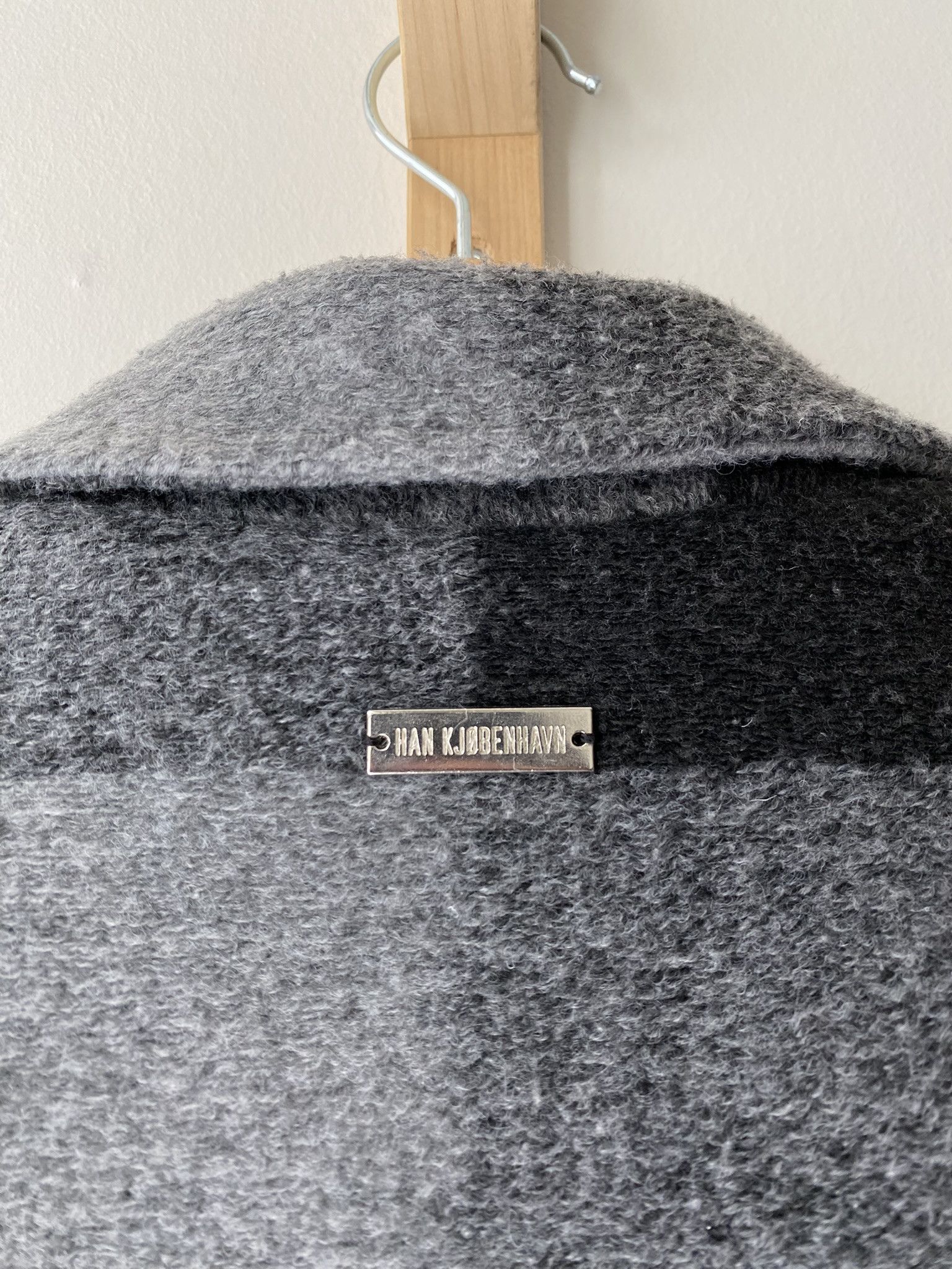 Han Kjobenhavn $810 - Zip Boxy Jacket - Black/Grey Check Size US L / EU 52-54 / 3 - 13 Thumbnail